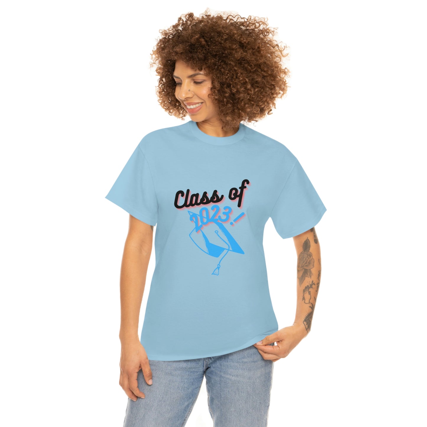 "Class of 2023 Graduation Cap": 2023 Graduate:  Unisex Heavy Cotton Tee