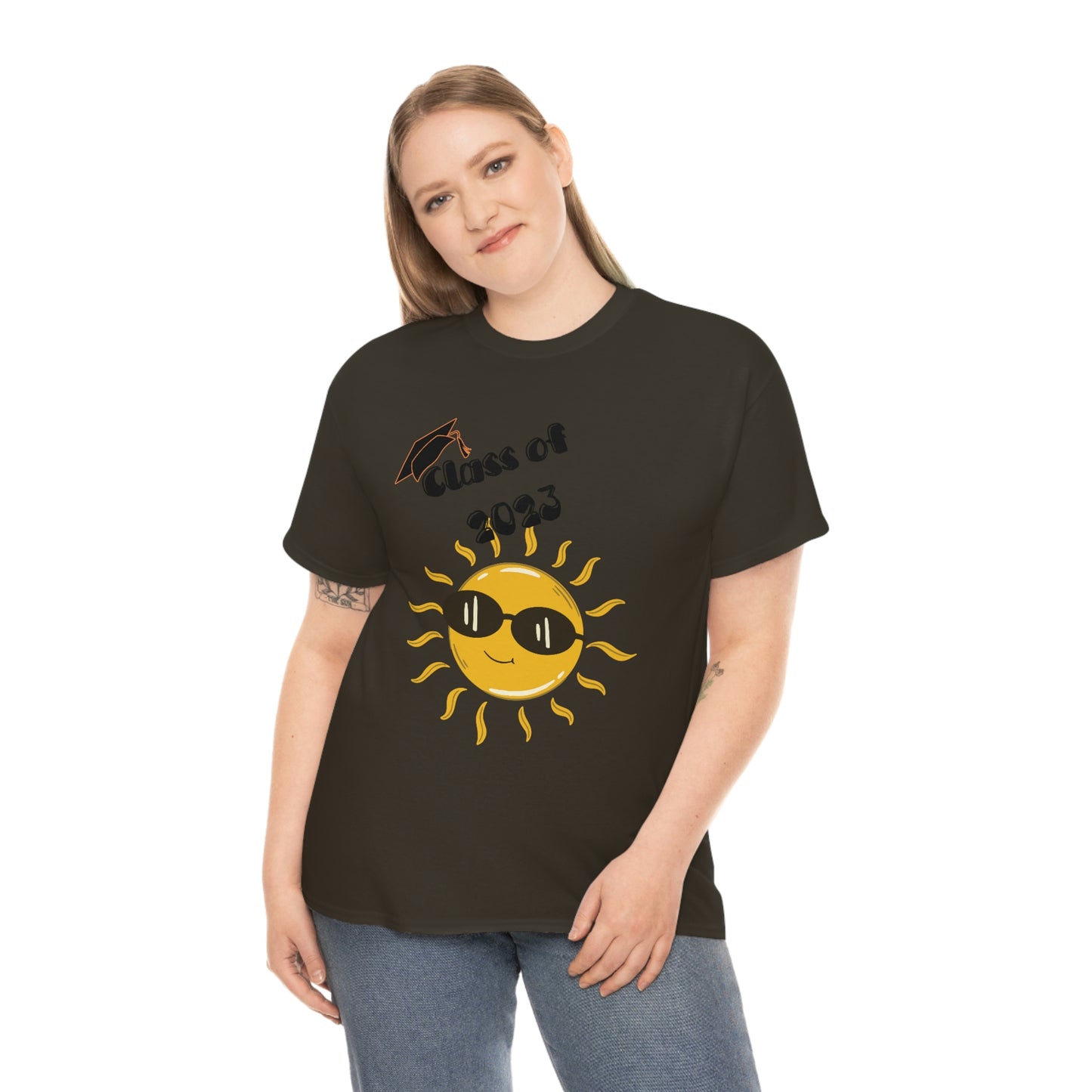 "Class of 2023 Sunshine wearing Shades" Unisex Heavy Cotton Tee