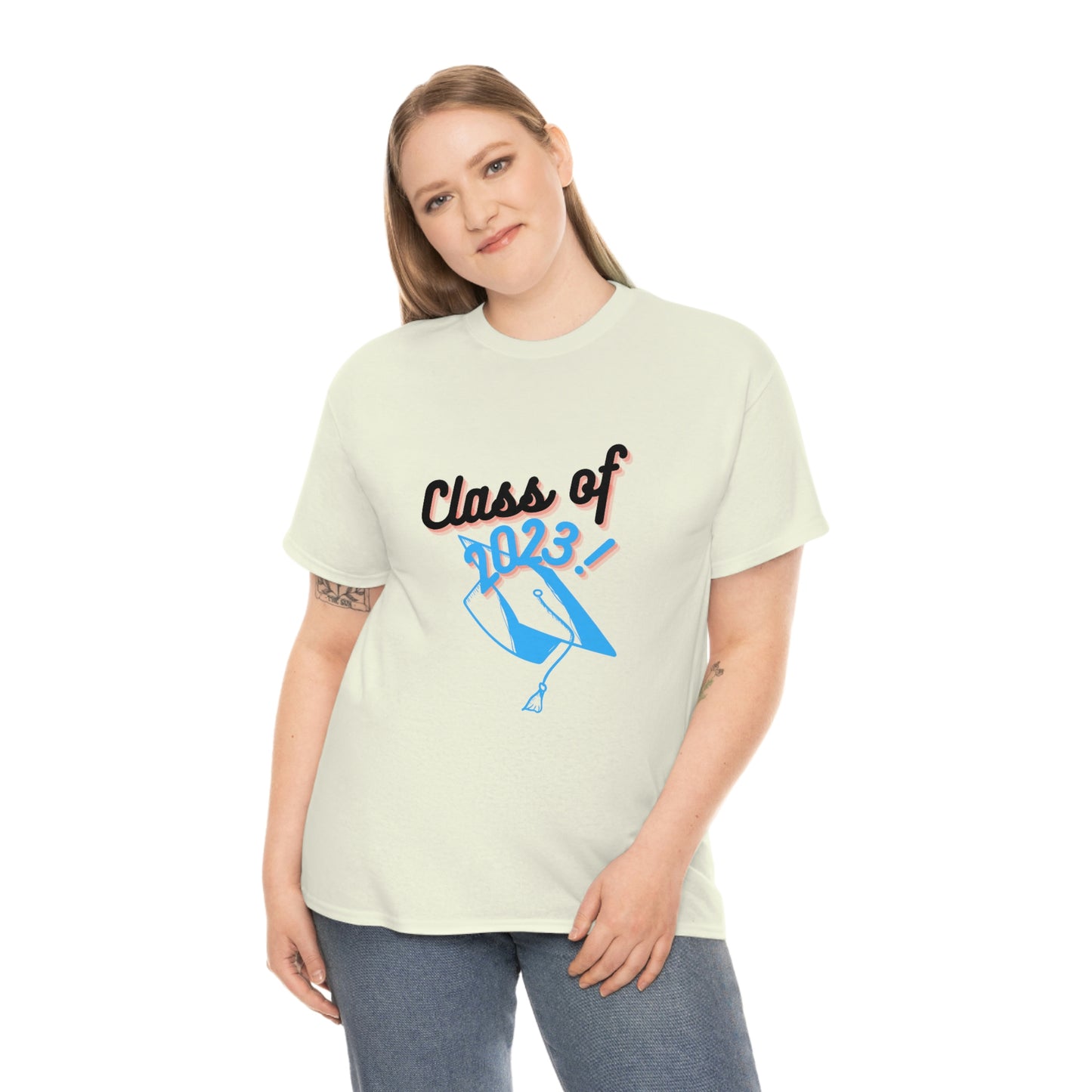 "Class of 2023 Graduation Cap": 2023 Graduate:  Unisex Heavy Cotton Tee