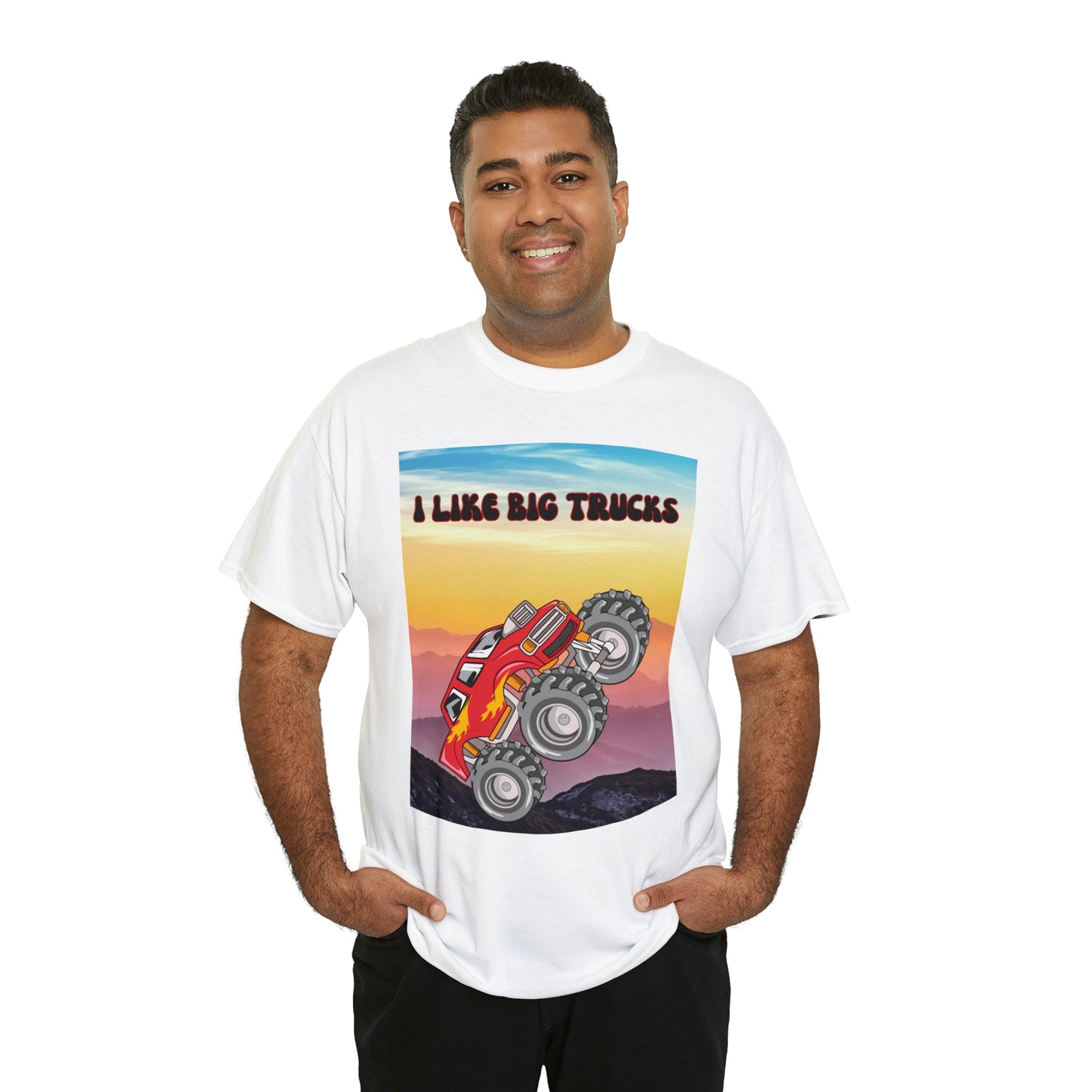 "I LIKE BIG TRUCKS" Unisex Heavy Cotton Tee