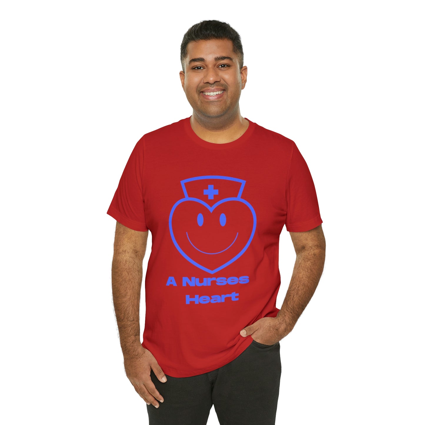 "A Nurses Heart" - Unisex Jersey Short Sleeve Tee