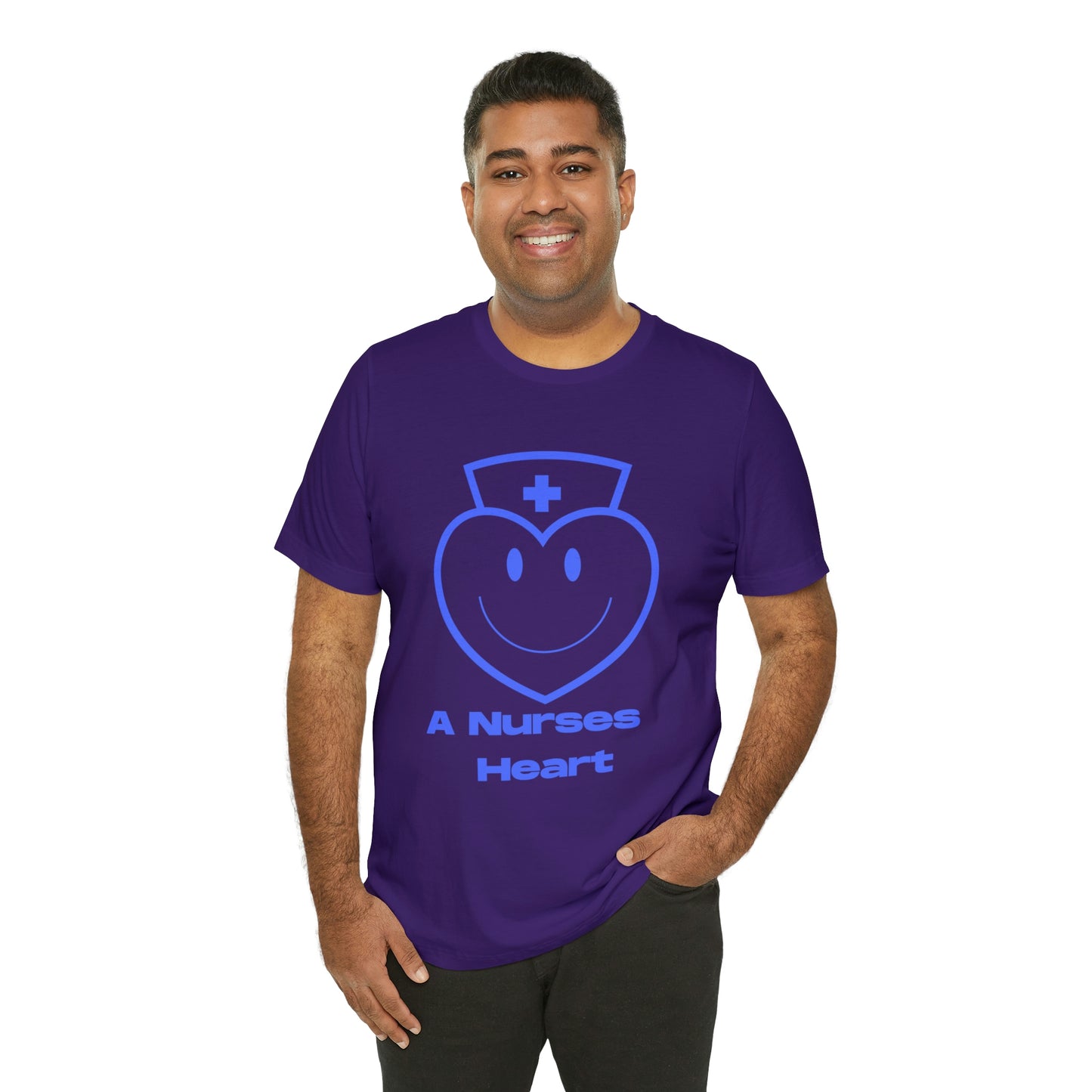 "A Nurses Heart" - Unisex Jersey Short Sleeve Tee