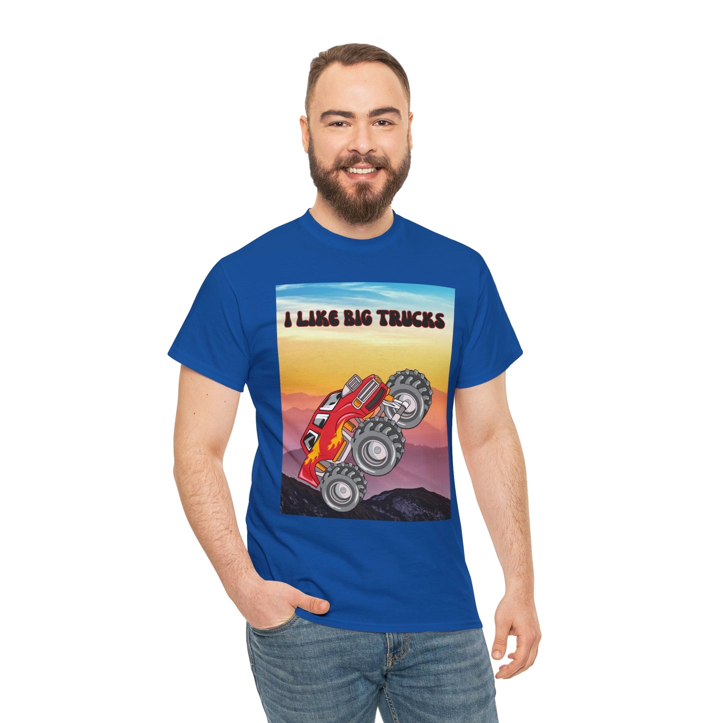 "I LIKE BIG TRUCKS" Unisex Heavy Cotton Tee