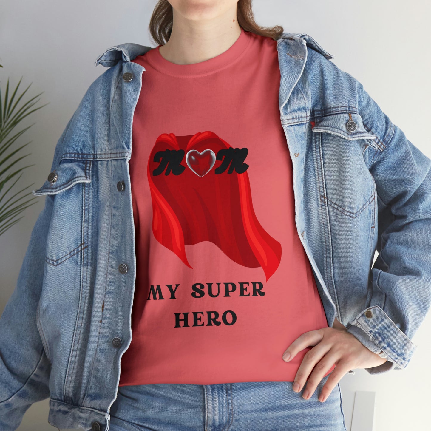 'MOM MY SUPER HERO" Unisex Heavy Cotton Tee