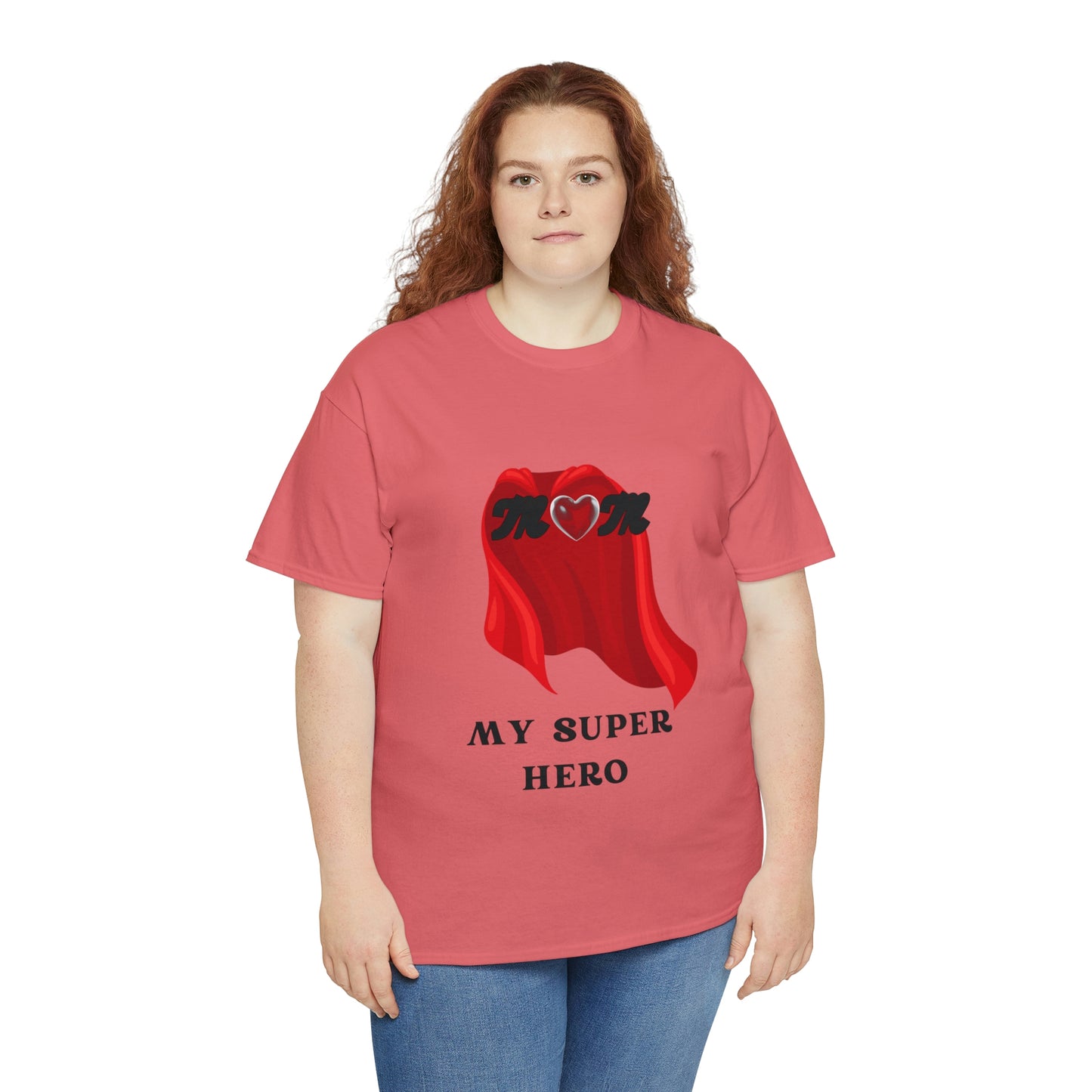 'MOM MY SUPER HERO" Unisex Heavy Cotton Tee