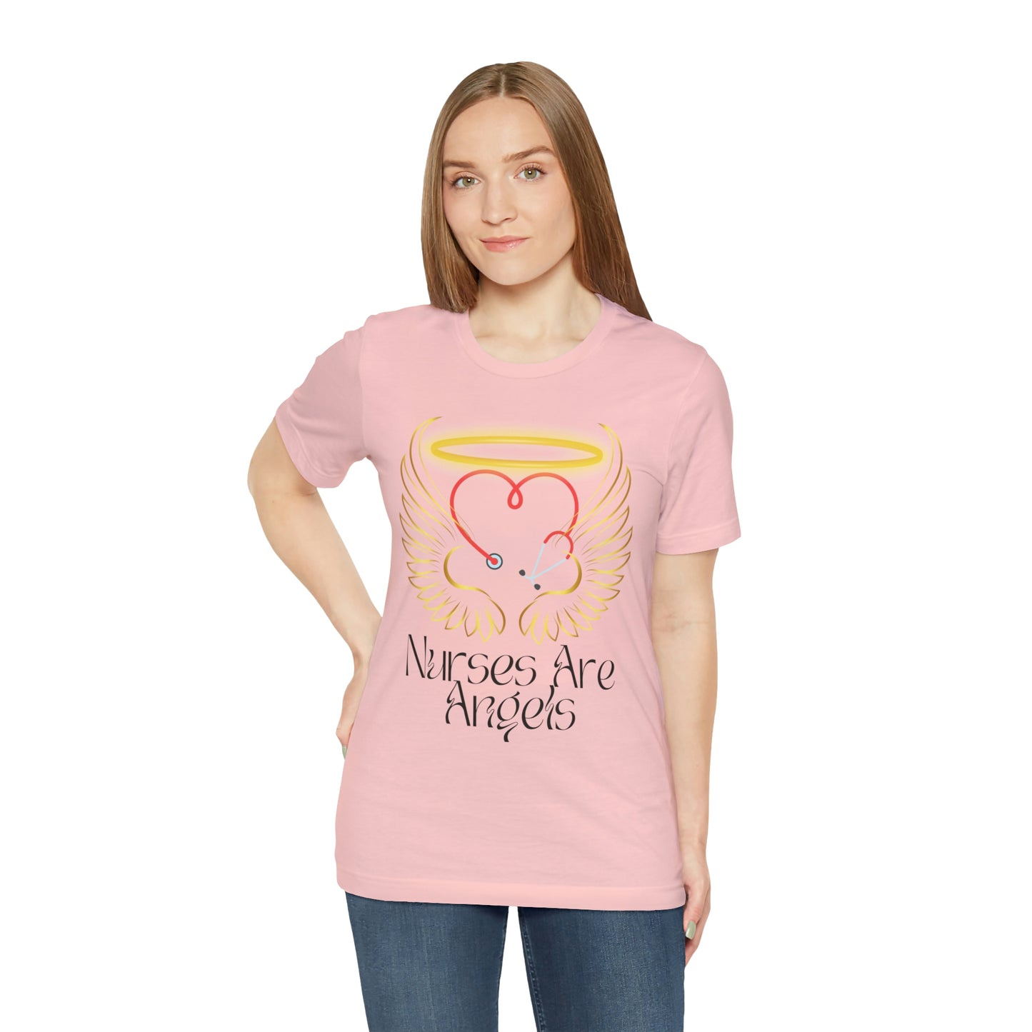 "Nurses Are Angels" - Unisex Jersey Short Sleeve Tee