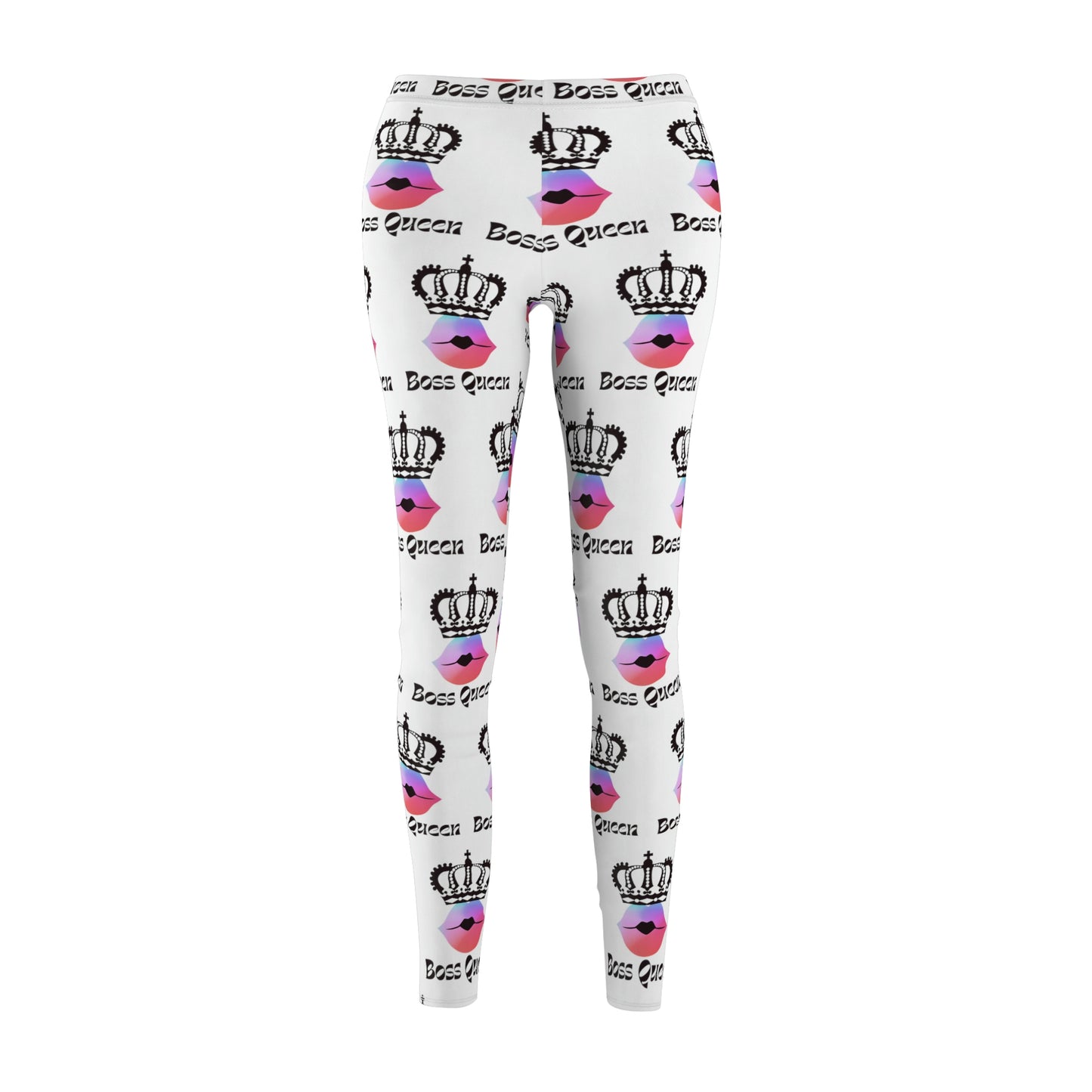 Boss Queen (Large Design) Women's Casual Leggings