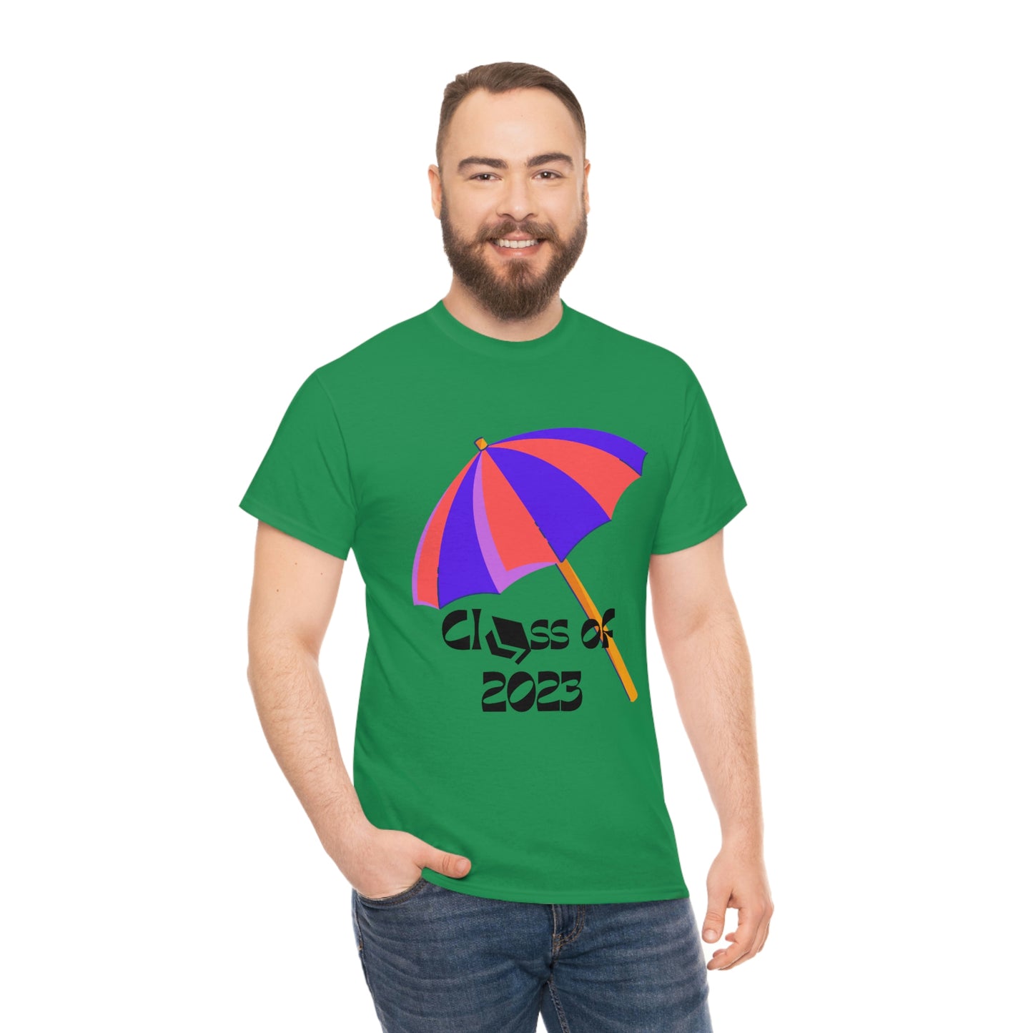 "Beach Umbrella 2023 Graduate" Unisex Heavy Cotton Tee