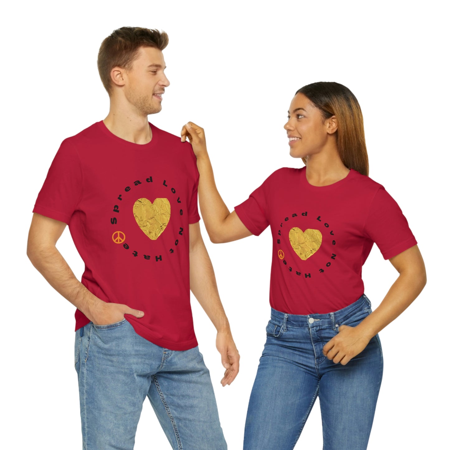 "Spread Love..." Unisex Jersey Short Sleeve Tee