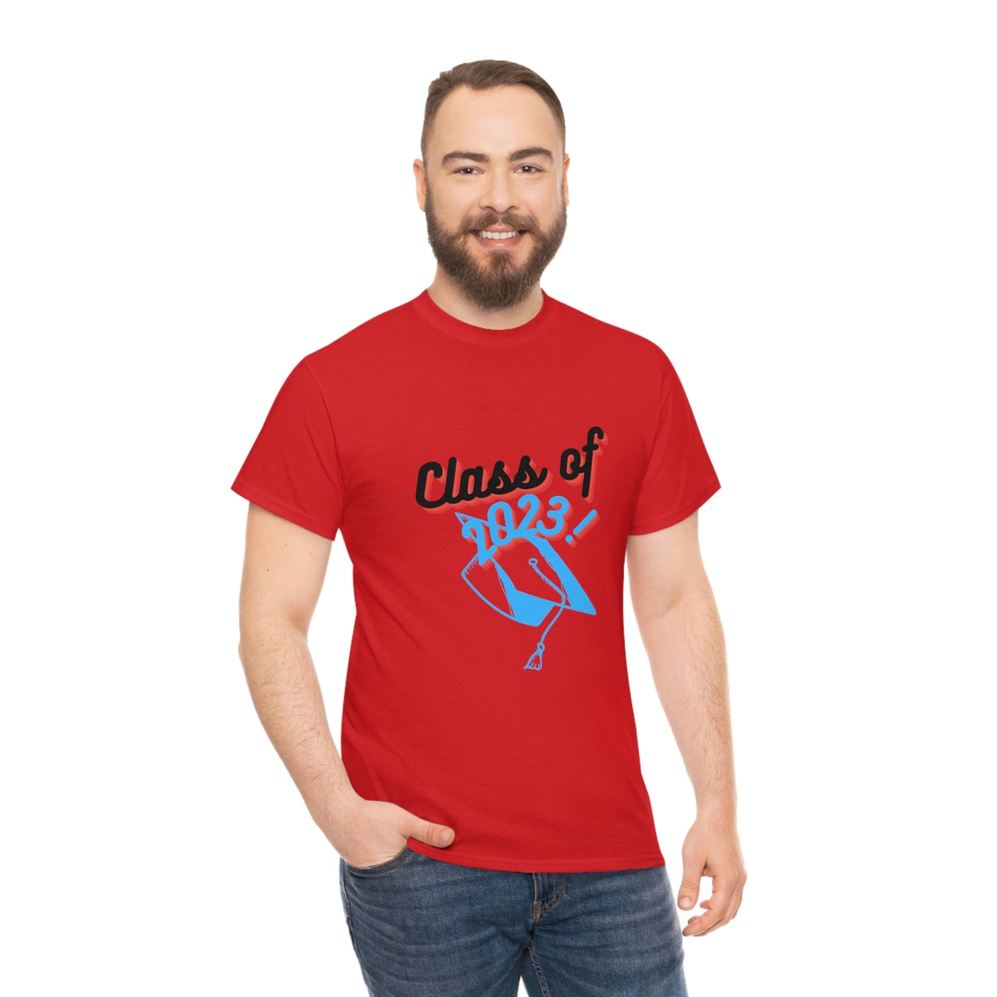 "Class of 2023 Graduation Cap": 2023 Graduate:  Unisex Heavy Cotton Tee
