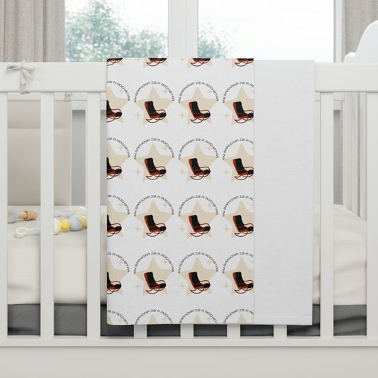 "My Grandma is a Rockstar" Soft Fleece Baby Blanket