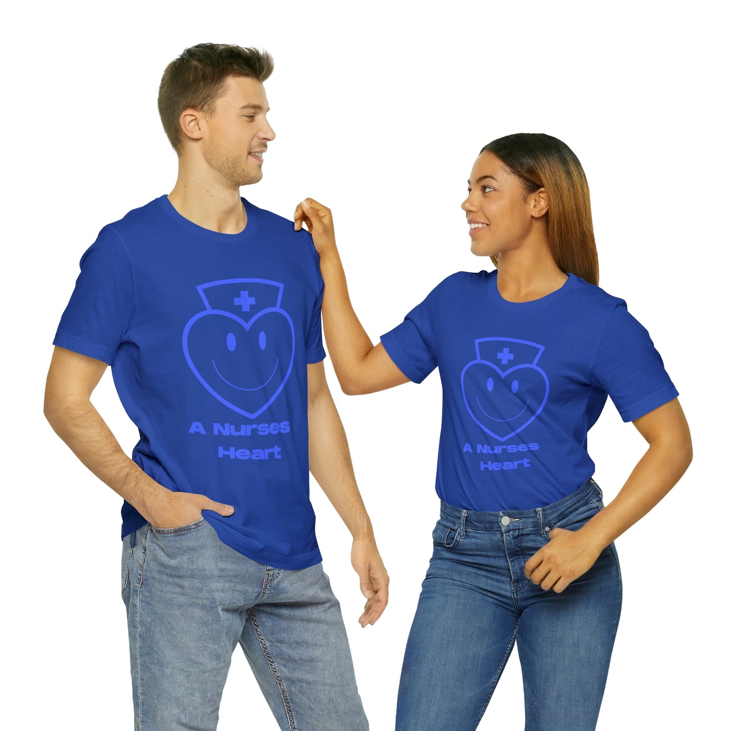 "A Nurses Heart" - Unisex Jersey Short Sleeve Tee