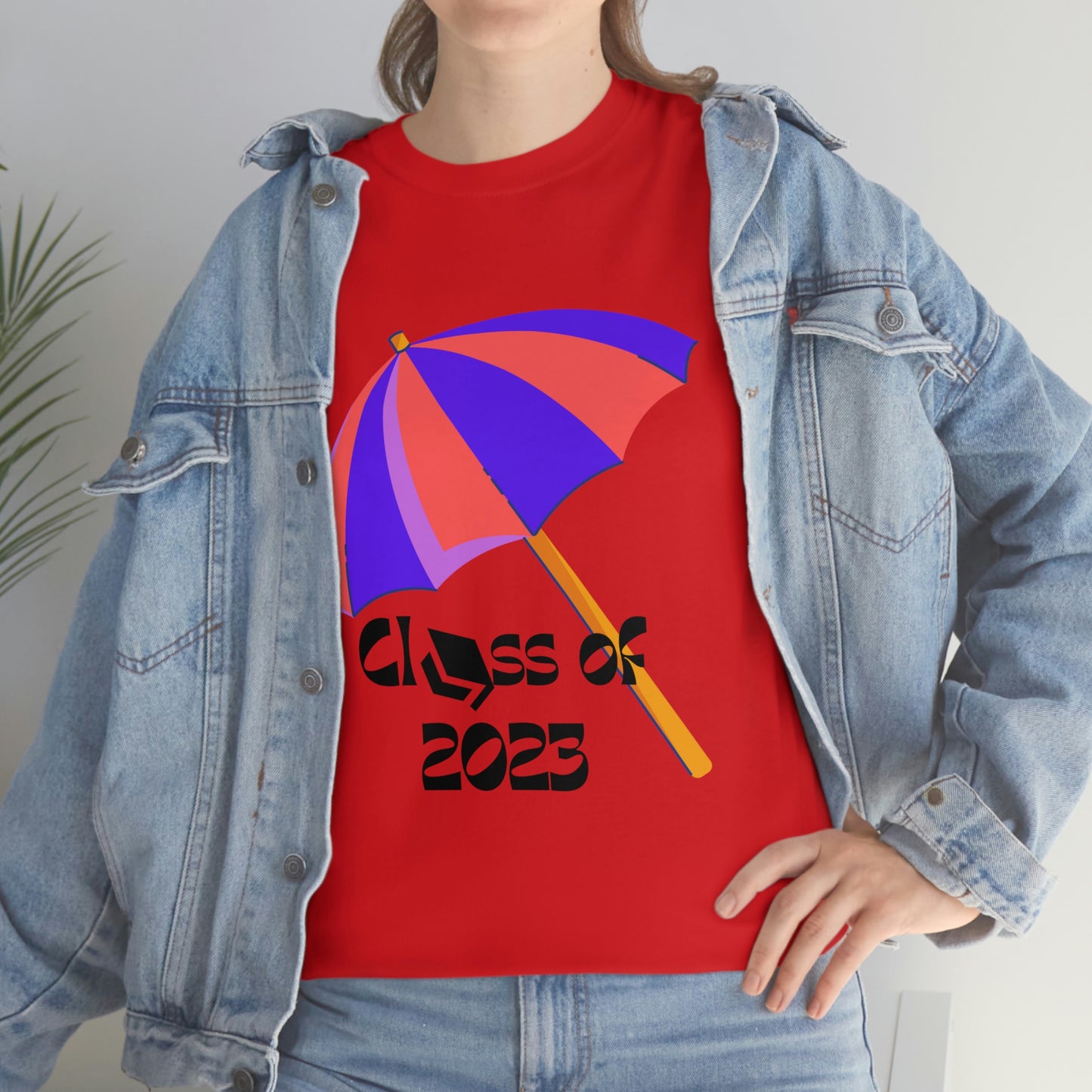 "Beach Umbrella 2023 Graduate" Unisex Heavy Cotton Tee