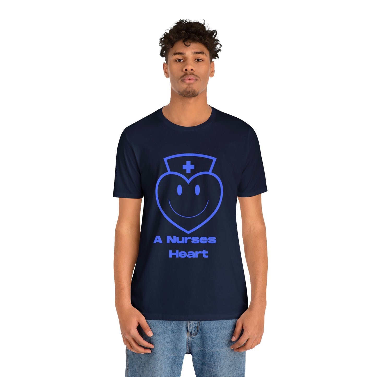 "A Nurses Heart" - Unisex Jersey Short Sleeve Tee