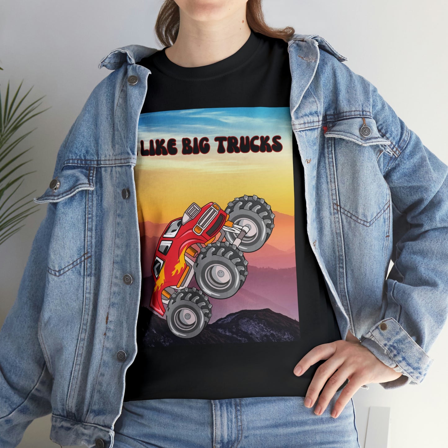 "I LIKE BIG TRUCKS" Unisex Heavy Cotton Tee