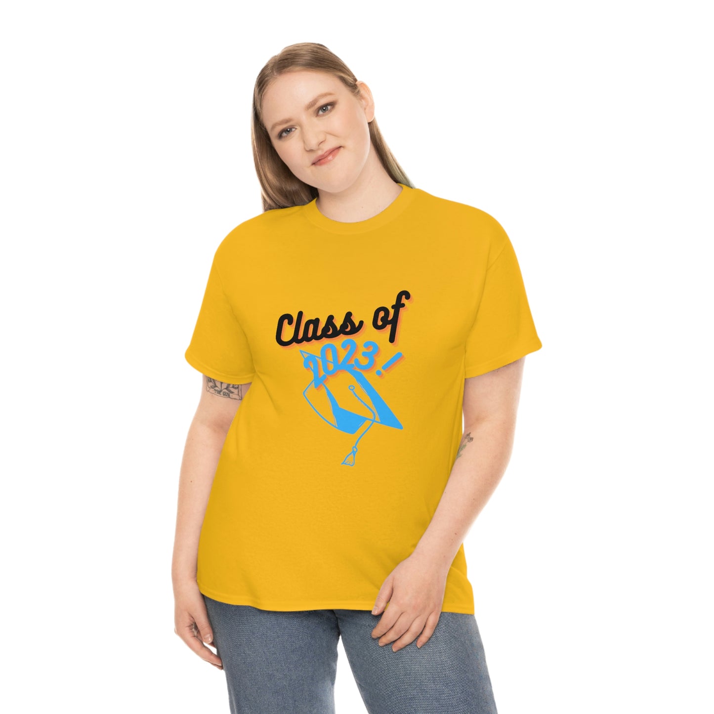 "Class of 2023 Graduation Cap": 2023 Graduate:  Unisex Heavy Cotton Tee