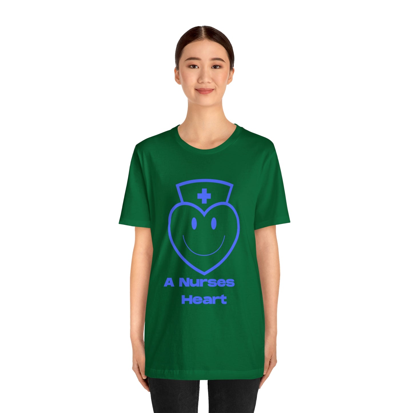 "A Nurses Heart" - Unisex Jersey Short Sleeve Tee
