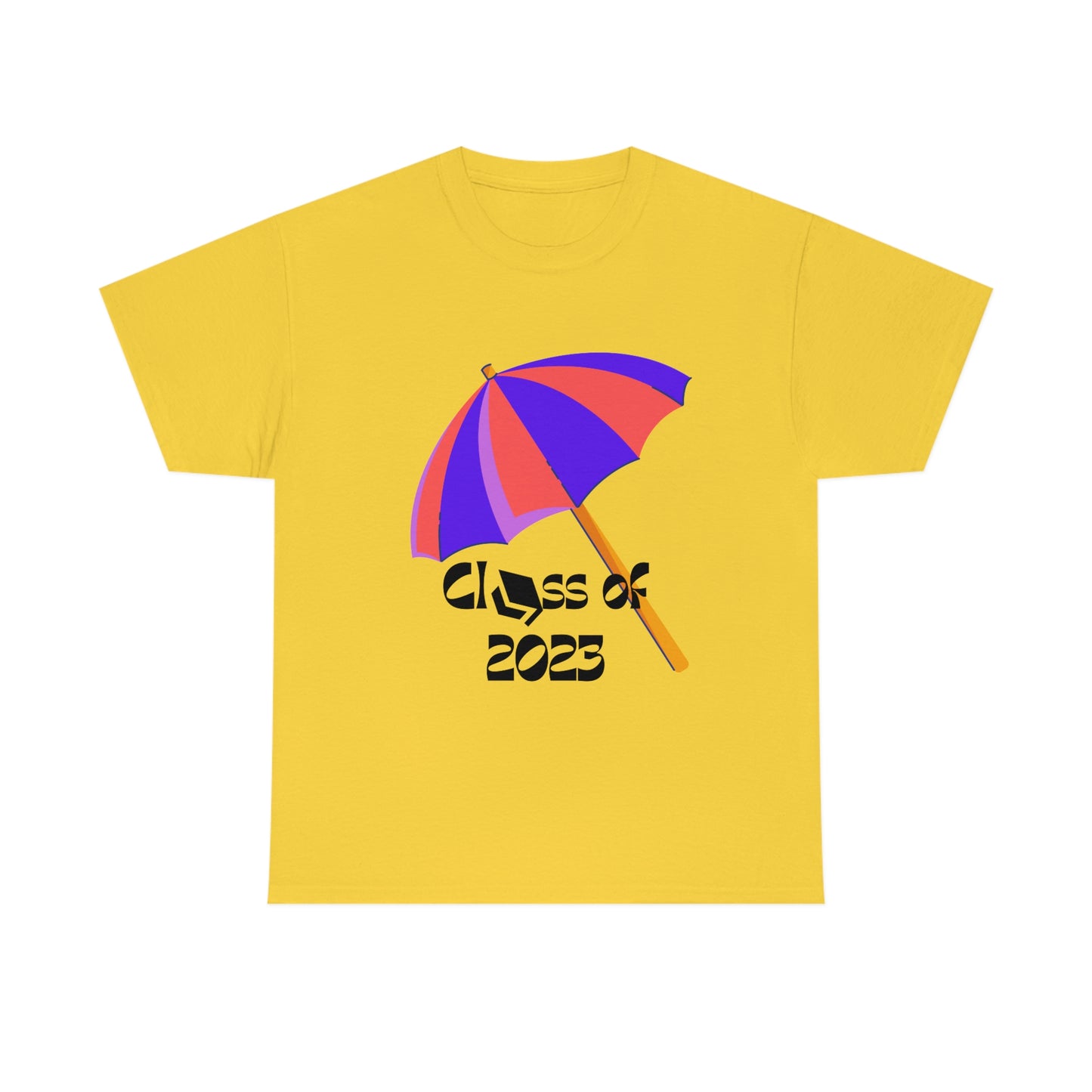 "Beach Umbrella 2023 Graduate" Unisex Heavy Cotton Tee