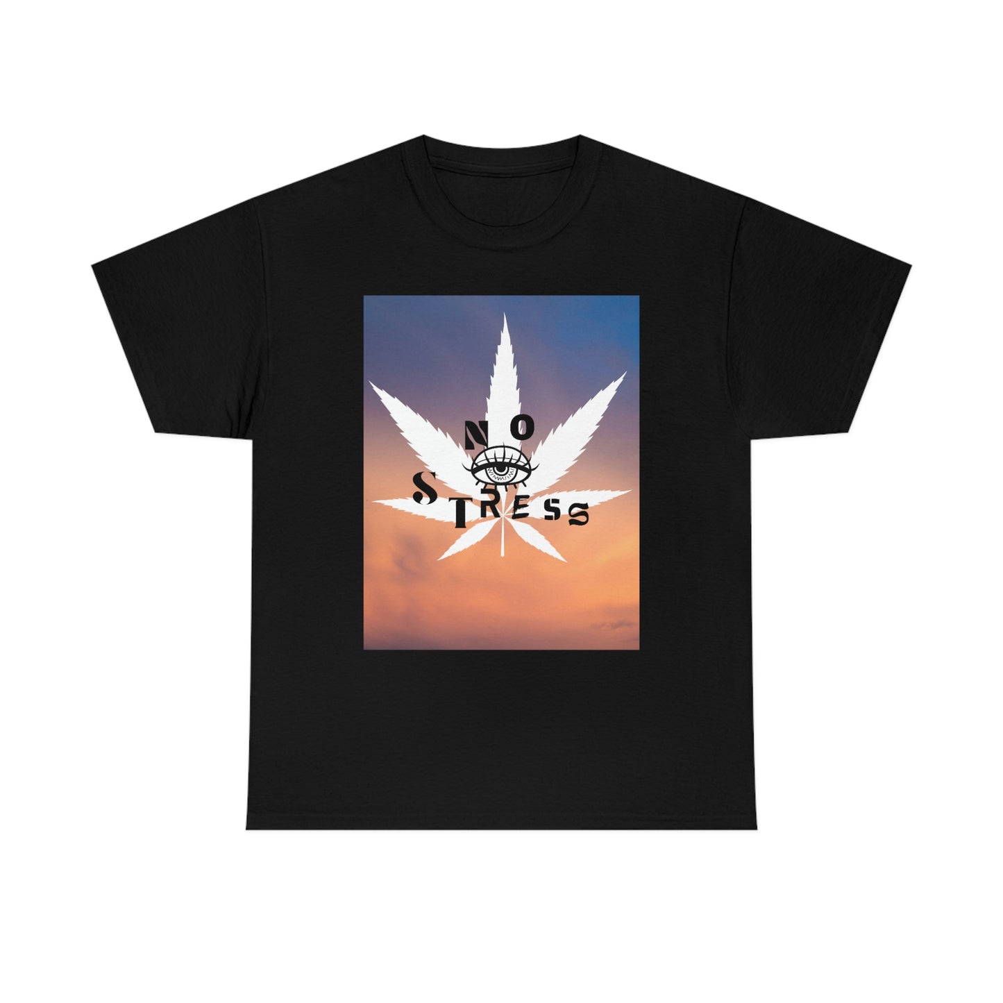 "No Stress Weed Leaf" Unisex Heavy Cotton Tee