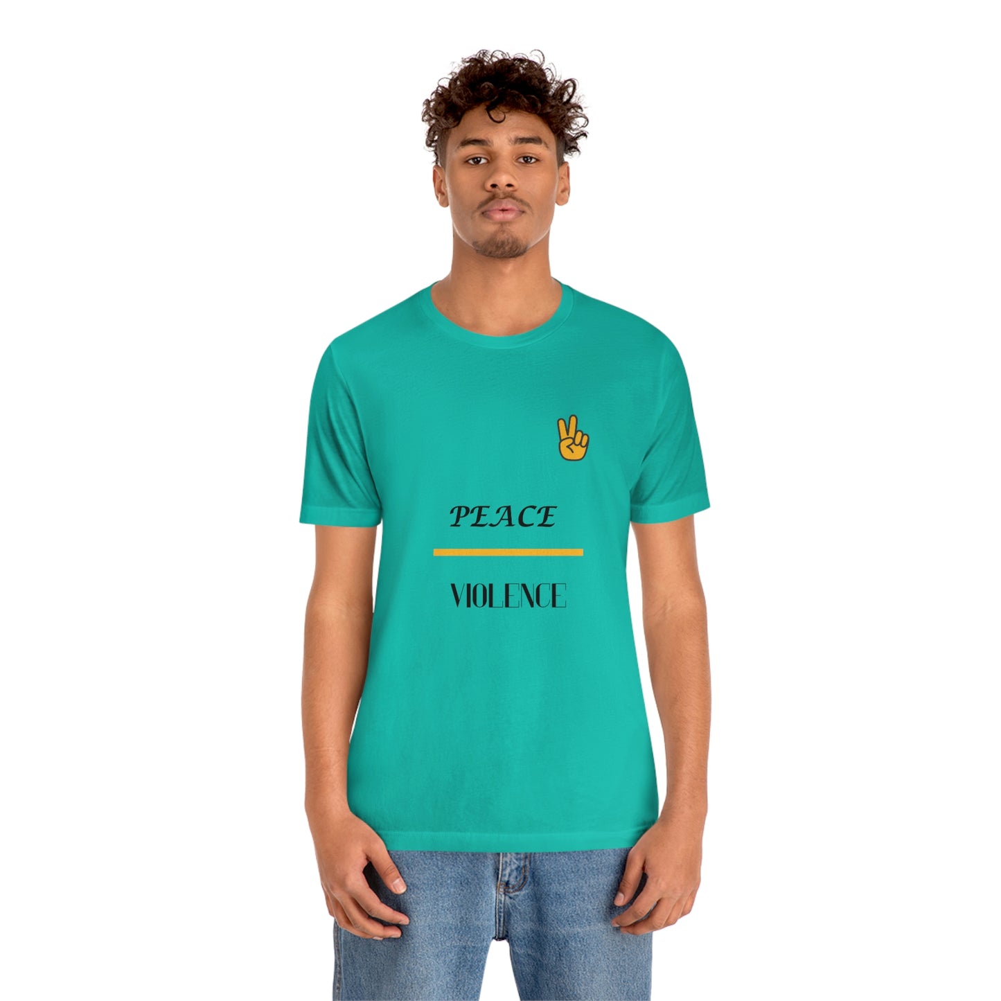 "Peace/ Violence" Unisex Jersey Short Sleeve Tee