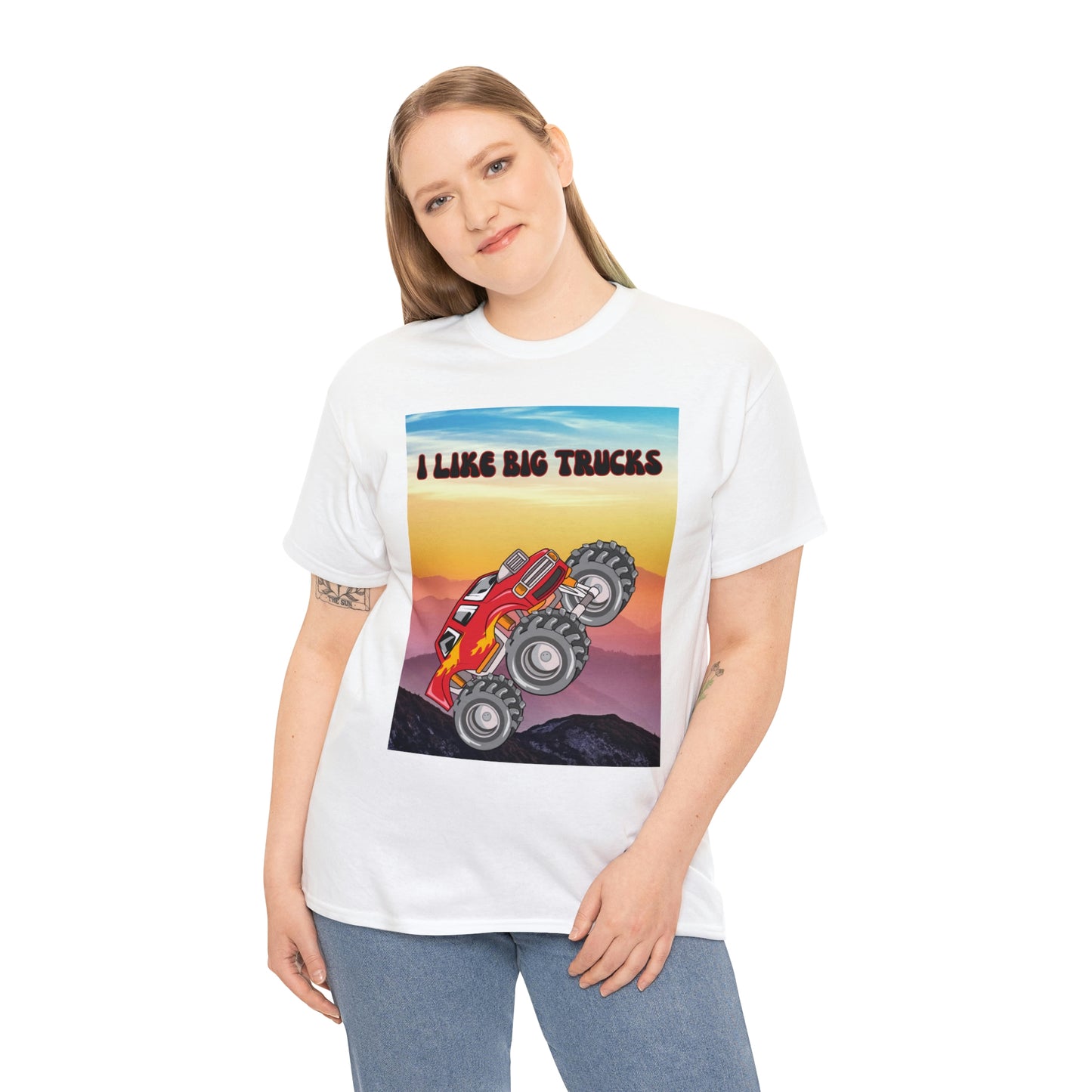 "I LIKE BIG TRUCKS" Unisex Heavy Cotton Tee