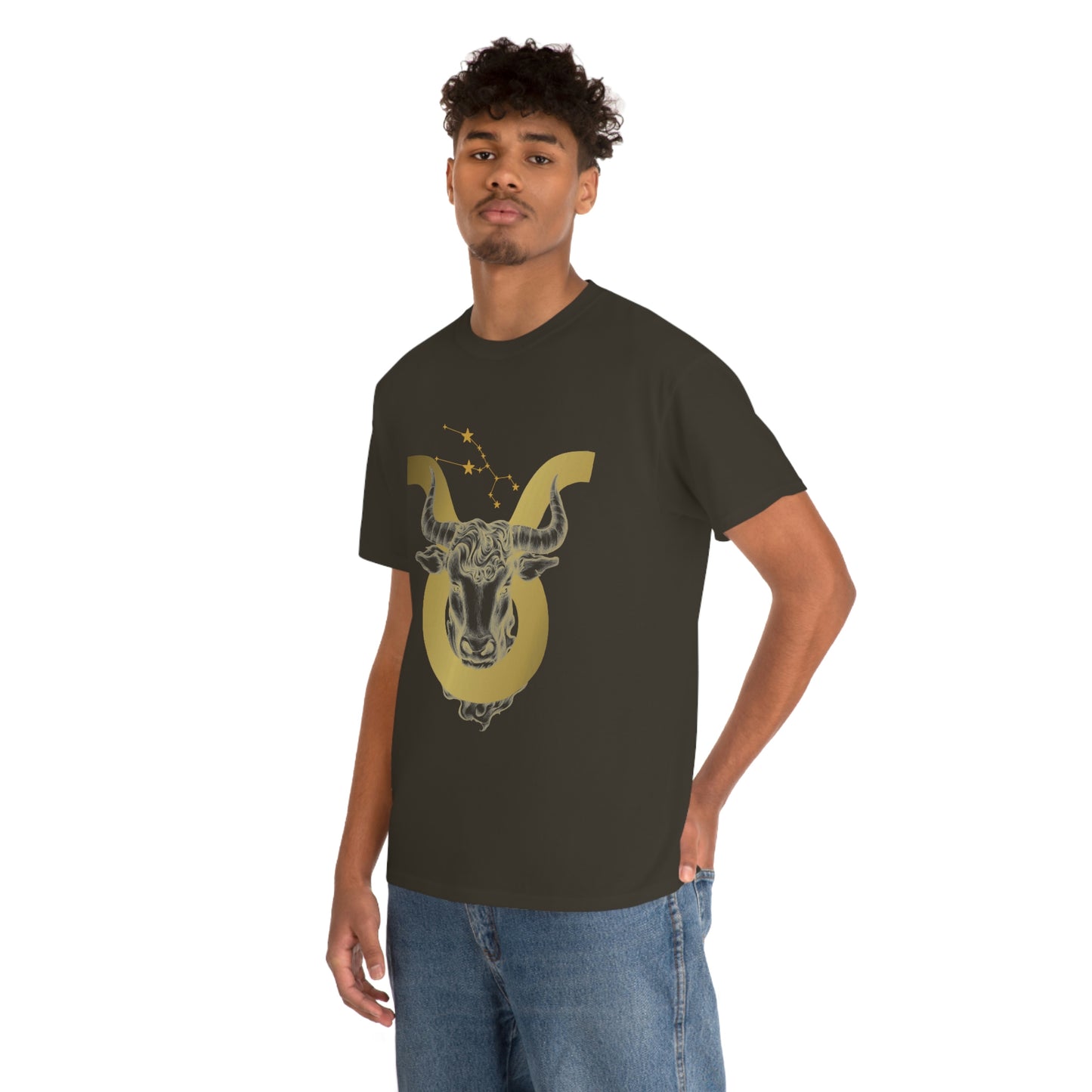 "Taurus Symbol and Glyph" Unisex Heavy Cotton Tee