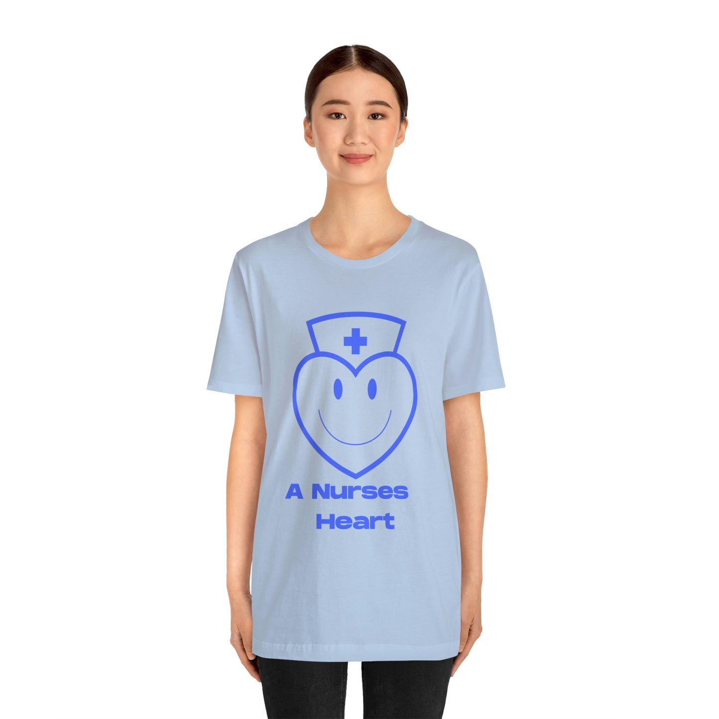 "A Nurses Heart" - Unisex Jersey Short Sleeve Tee