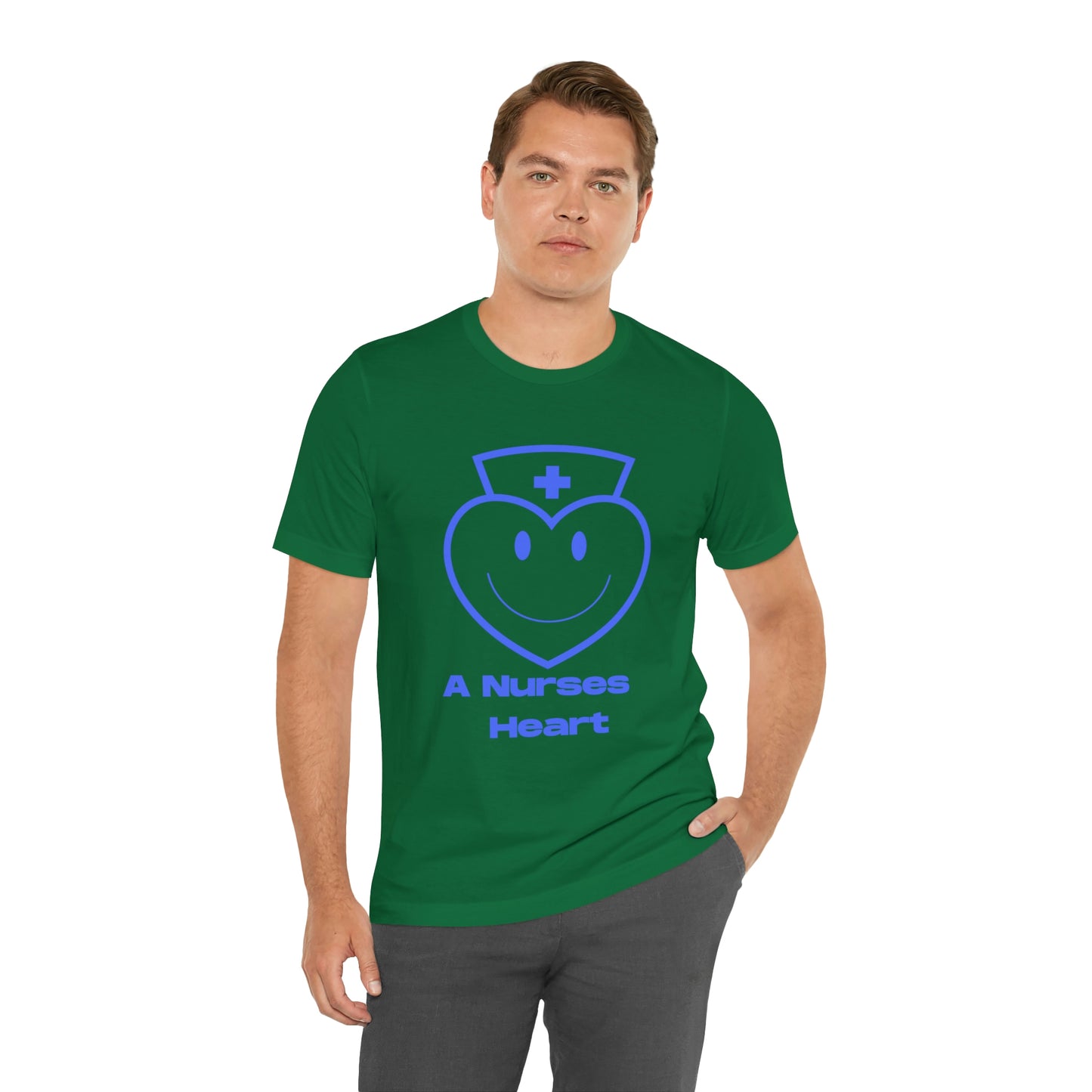 "A Nurses Heart" - Unisex Jersey Short Sleeve Tee
