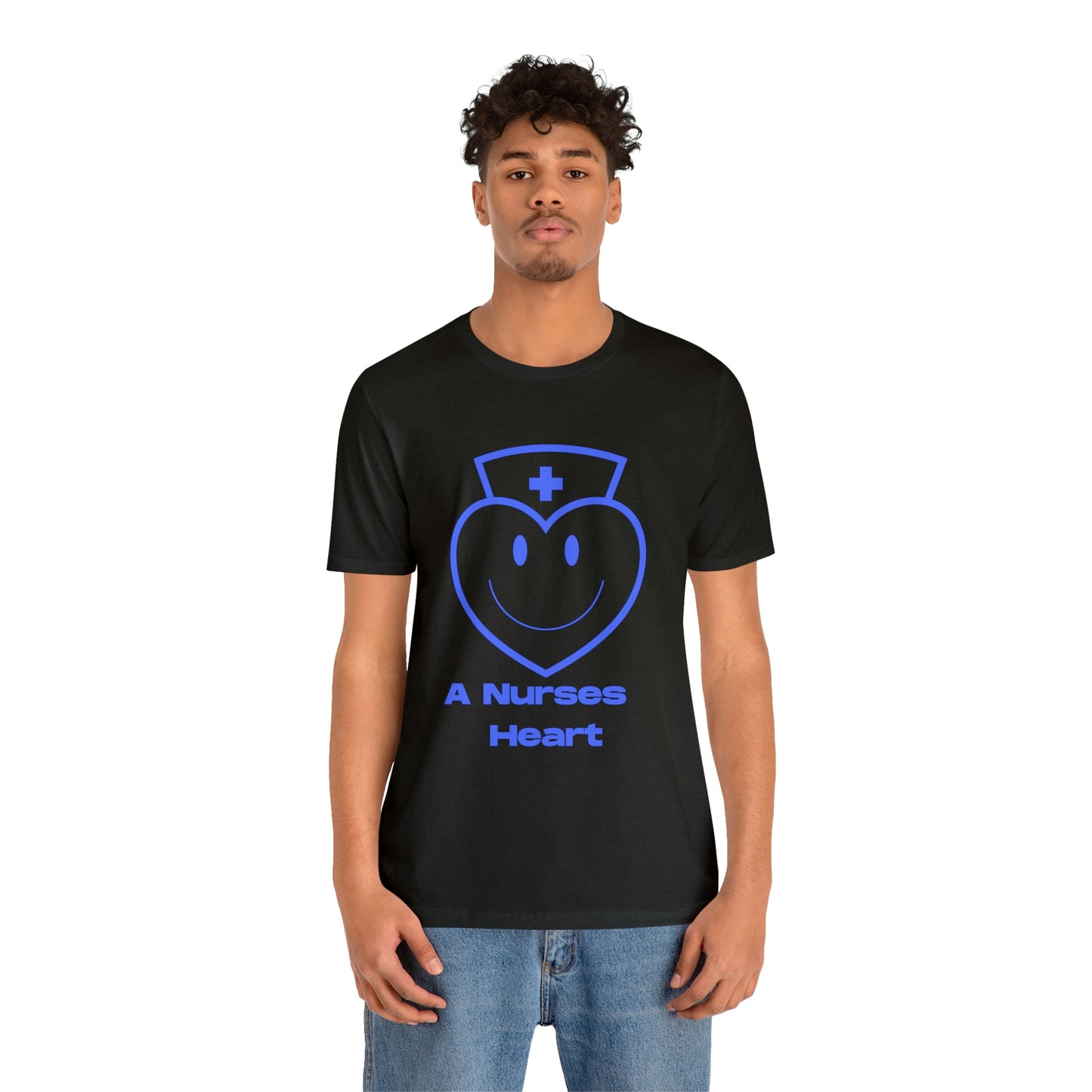 "A Nurses Heart" - Unisex Jersey Short Sleeve Tee