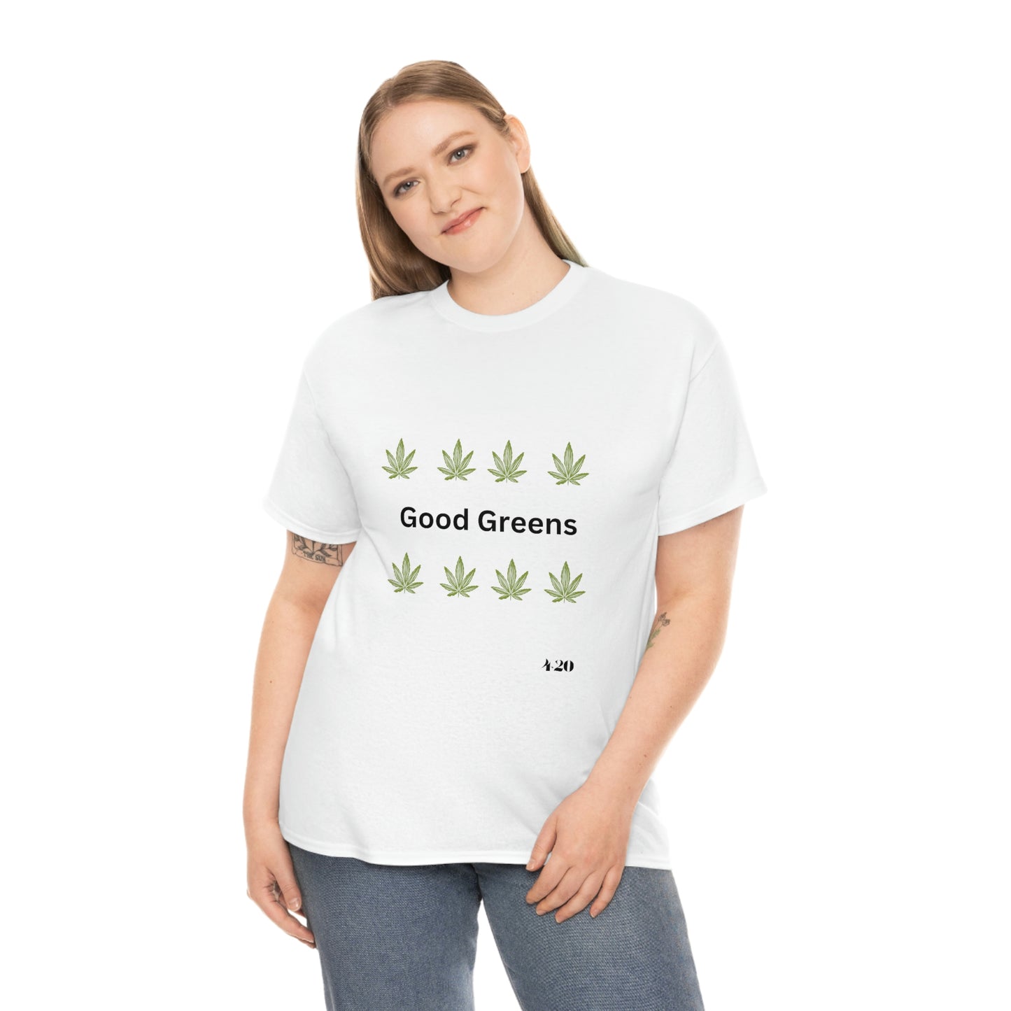 "Good Green" Unisex Heavy Cotton Tee