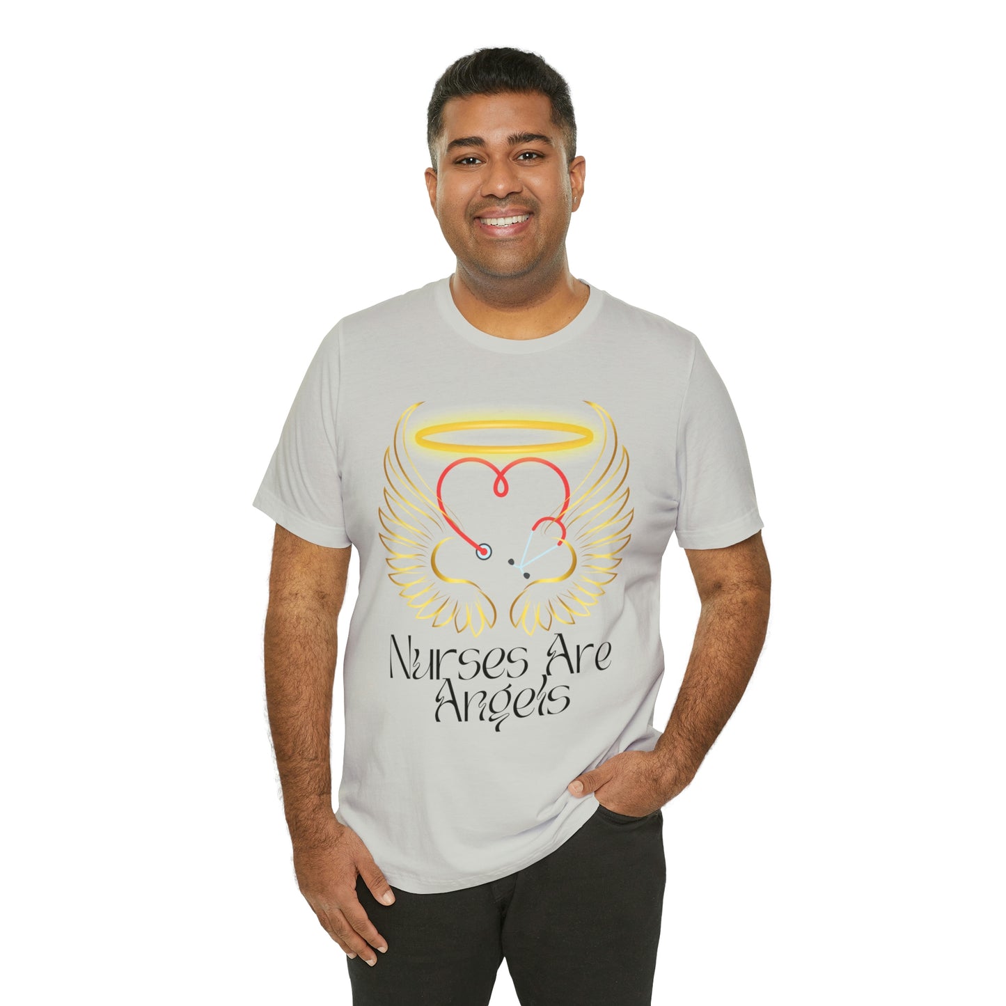 "Nurses Are Angels" - Unisex Jersey Short Sleeve Tee