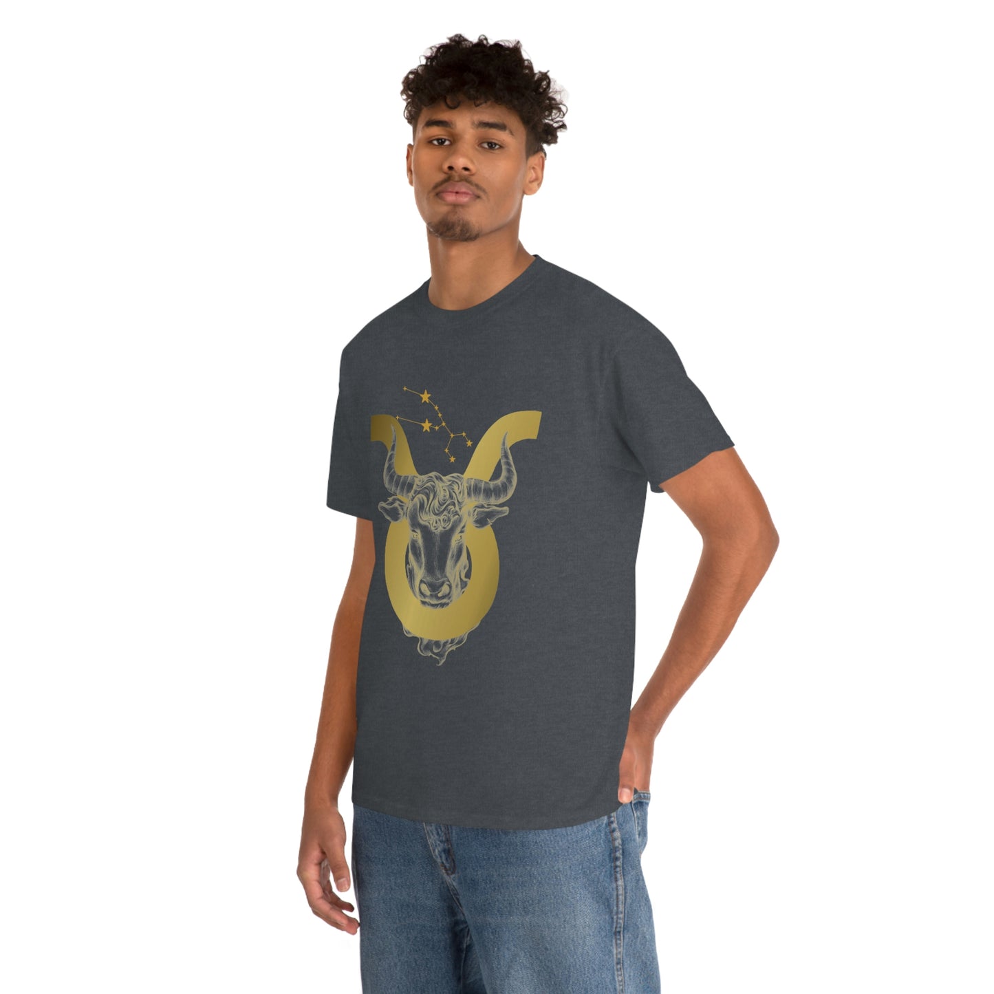 "Taurus Symbol and Glyph" Unisex Heavy Cotton Tee