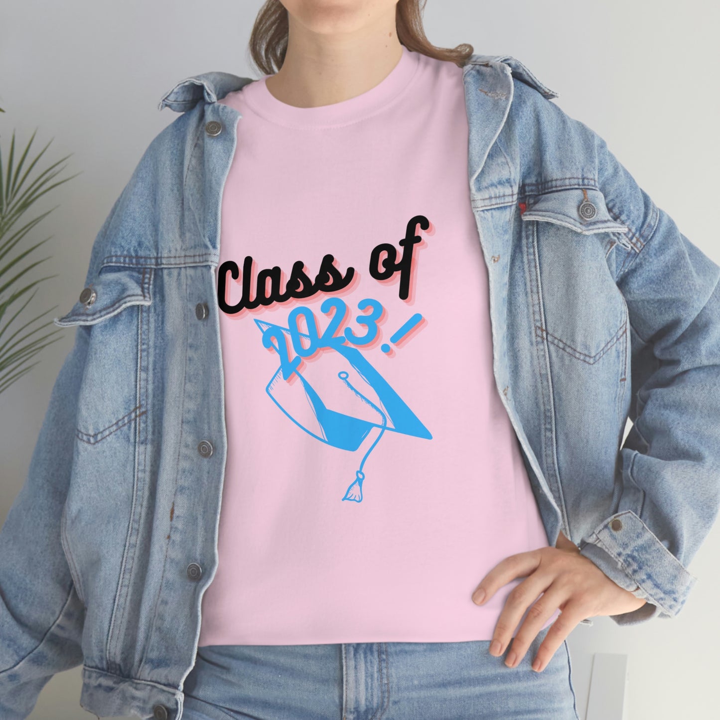 "Class of 2023 Graduation Cap": 2023 Graduate:  Unisex Heavy Cotton Tee