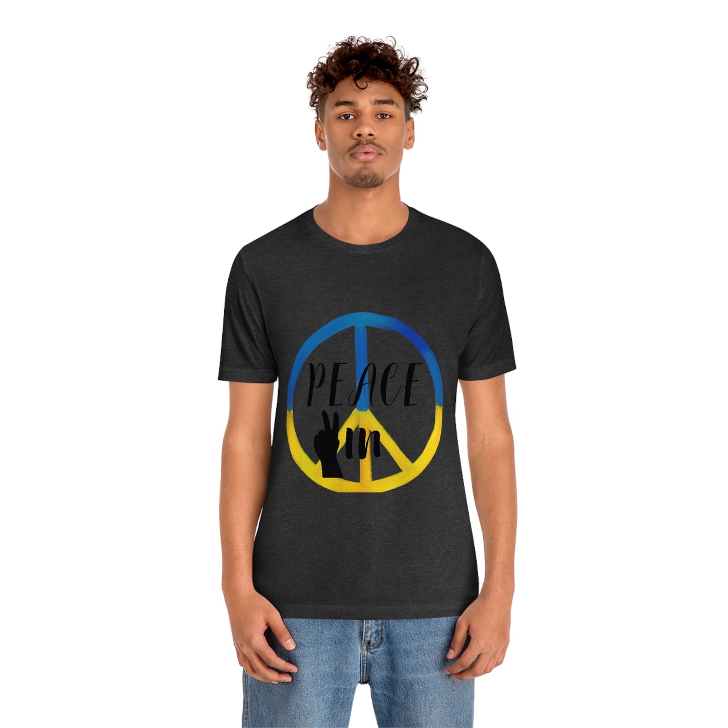"Peace In" Unisex Jersey Short Sleeve Tee
