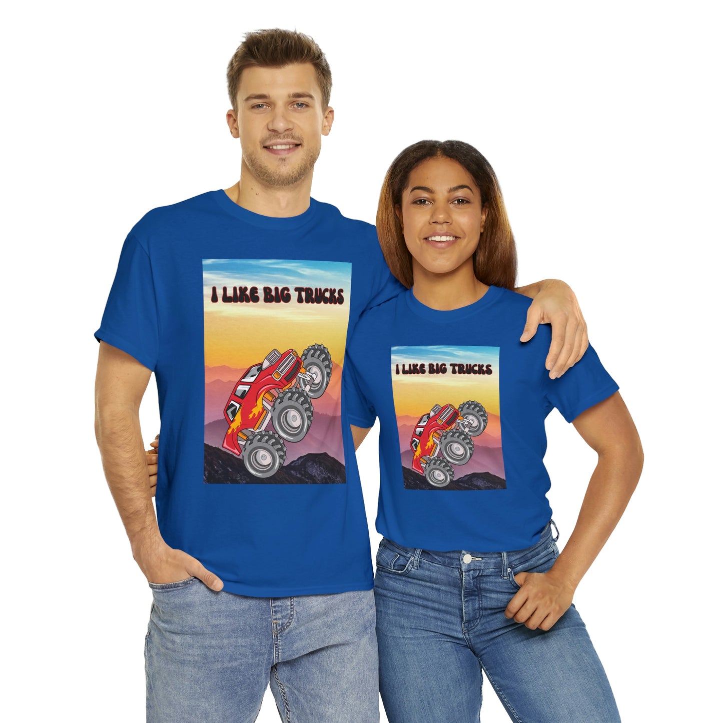 "I LIKE BIG TRUCKS" Unisex Heavy Cotton Tee