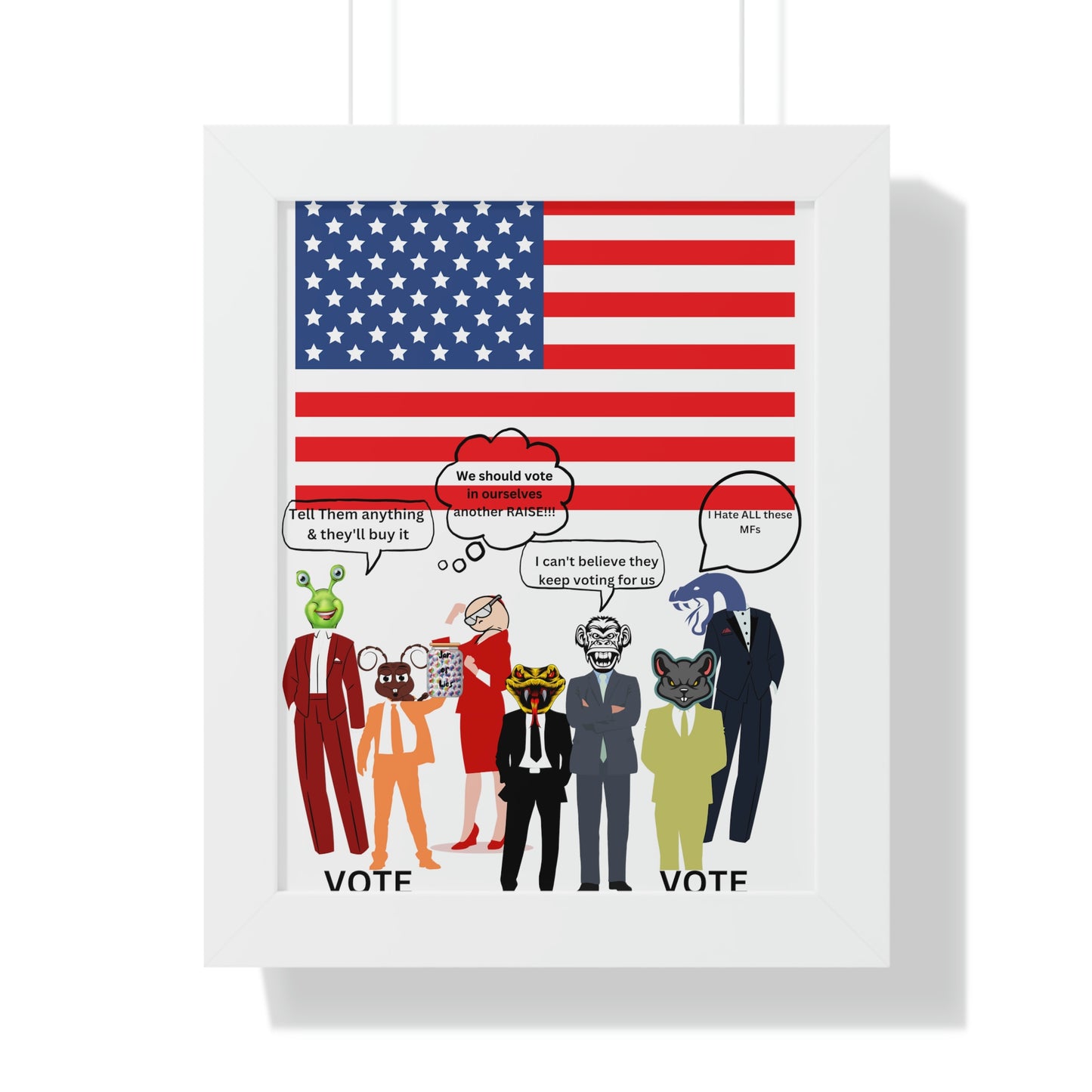 "Jar of Lies" - Framed Vertical Poster