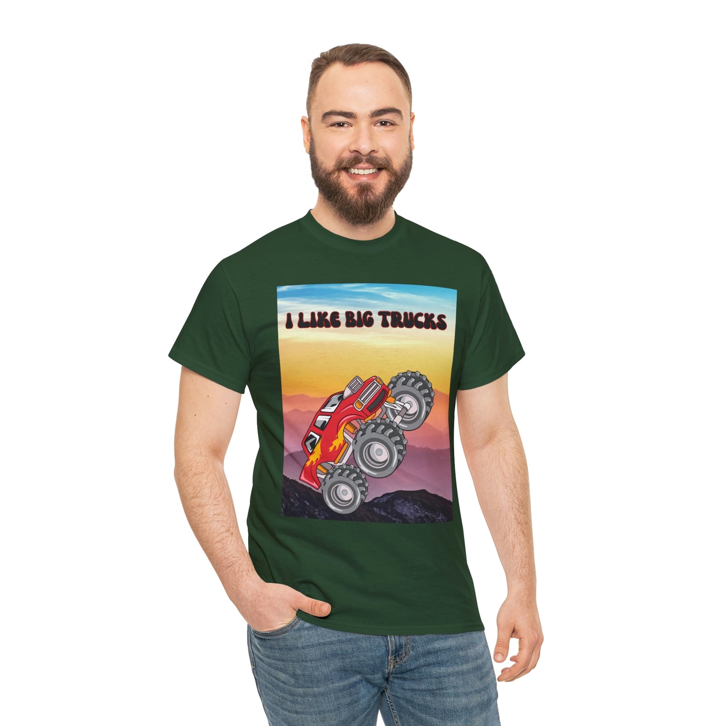 "I LIKE BIG TRUCKS" Unisex Heavy Cotton Tee