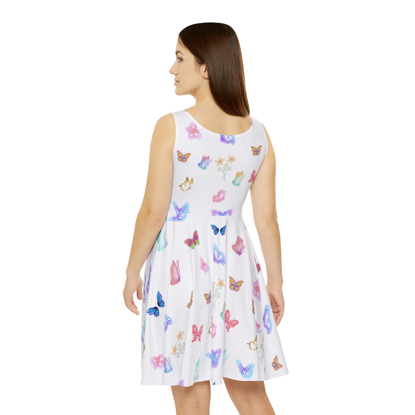 "GLOWING BUTTERFLIES" Women's Skater Dress