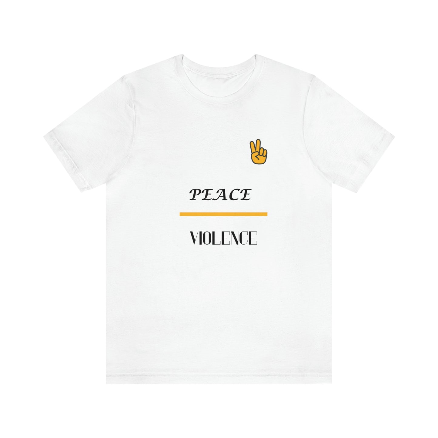 "Peace/ Violence" Unisex Jersey Short Sleeve Tee