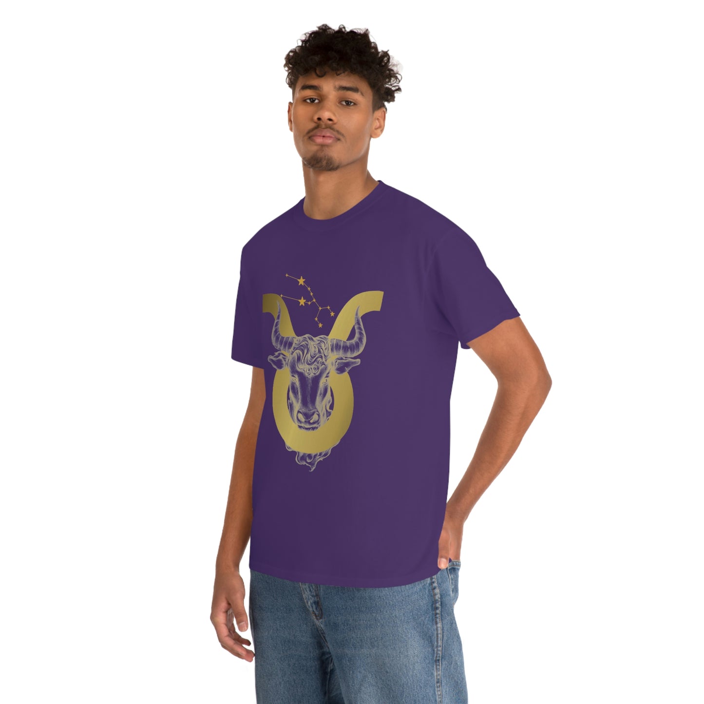 "Taurus Symbol and Glyph" Unisex Heavy Cotton Tee