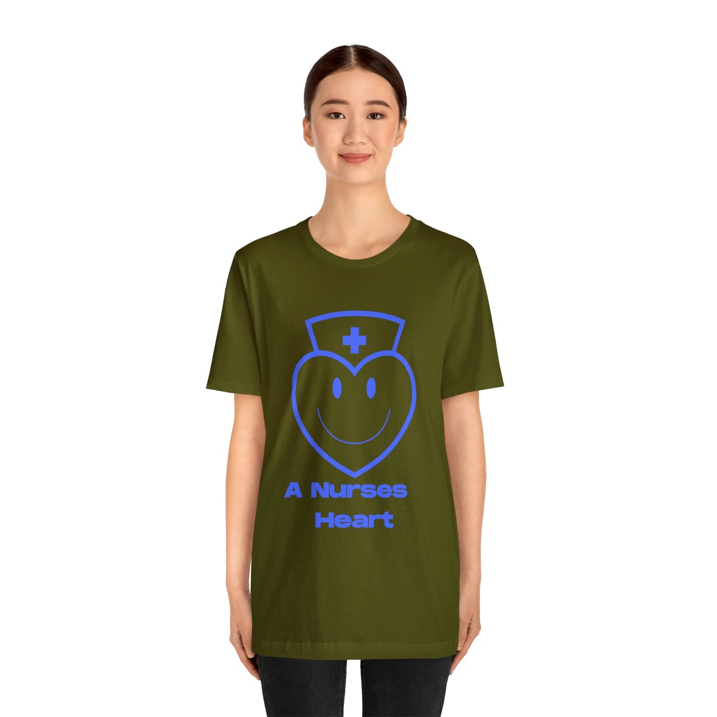 "A Nurses Heart" - Unisex Jersey Short Sleeve Tee