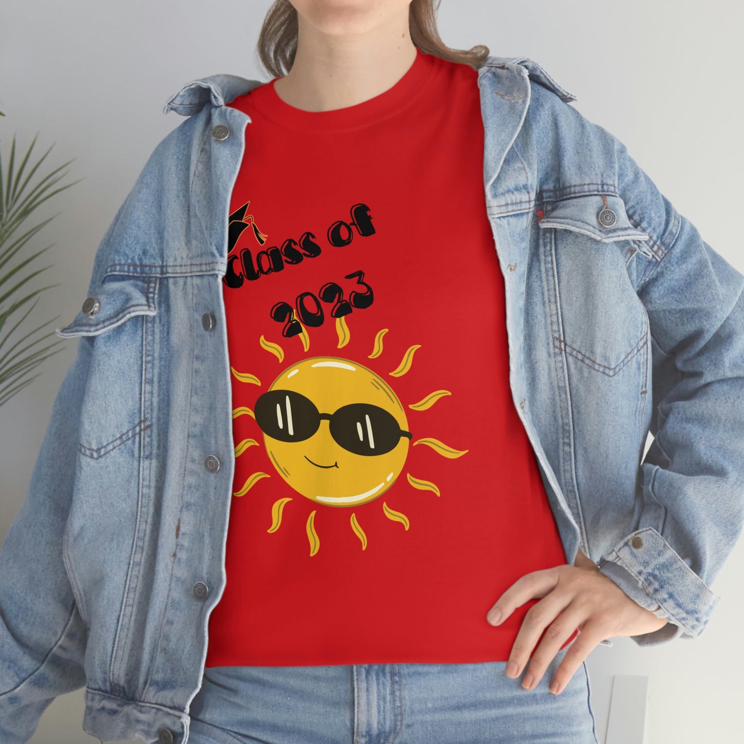 "Class of 2023 Sunshine wearing Shades" Unisex Heavy Cotton Tee