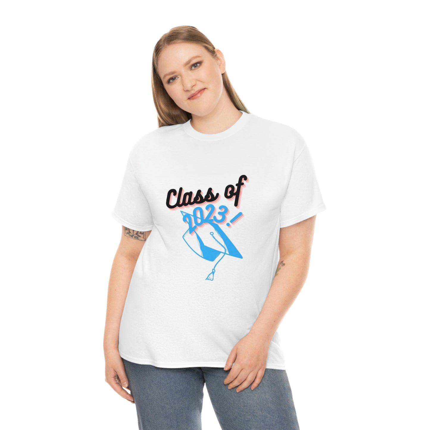 "Class of 2023 Graduation Cap": 2023 Graduate:  Unisex Heavy Cotton Tee