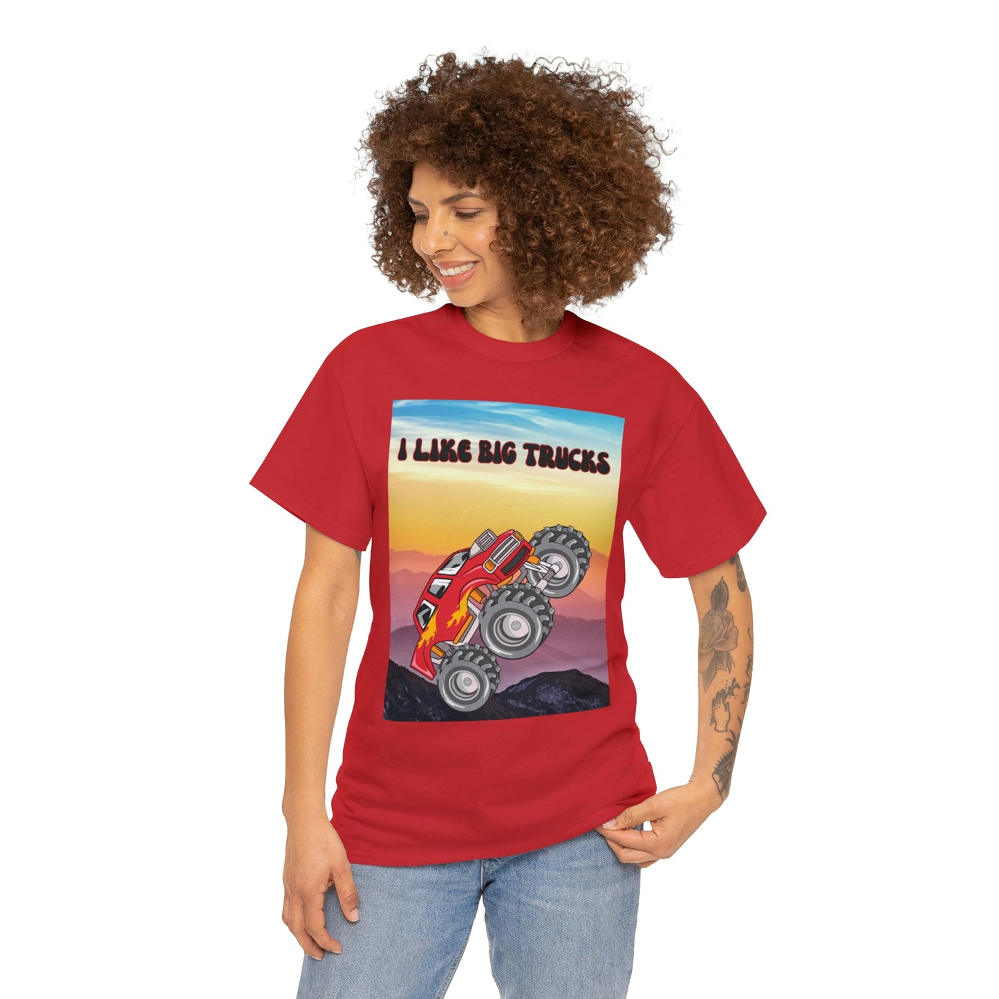 "I LIKE BIG TRUCKS" Unisex Heavy Cotton Tee