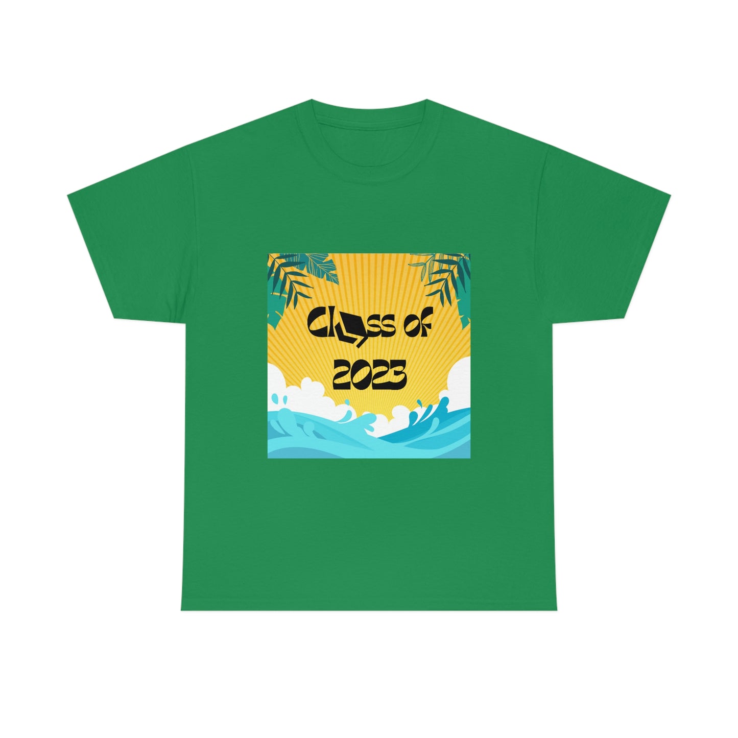 "Class of 2023 Palm Leaf" Unisex Heavy Cotton Tee