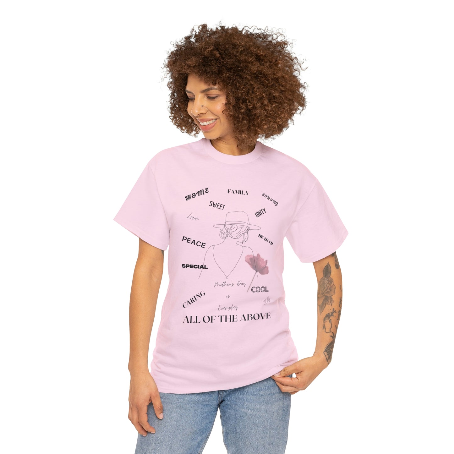 "MOM ALL OF THE ABOVE" Unisex Heavy Cotton Tee