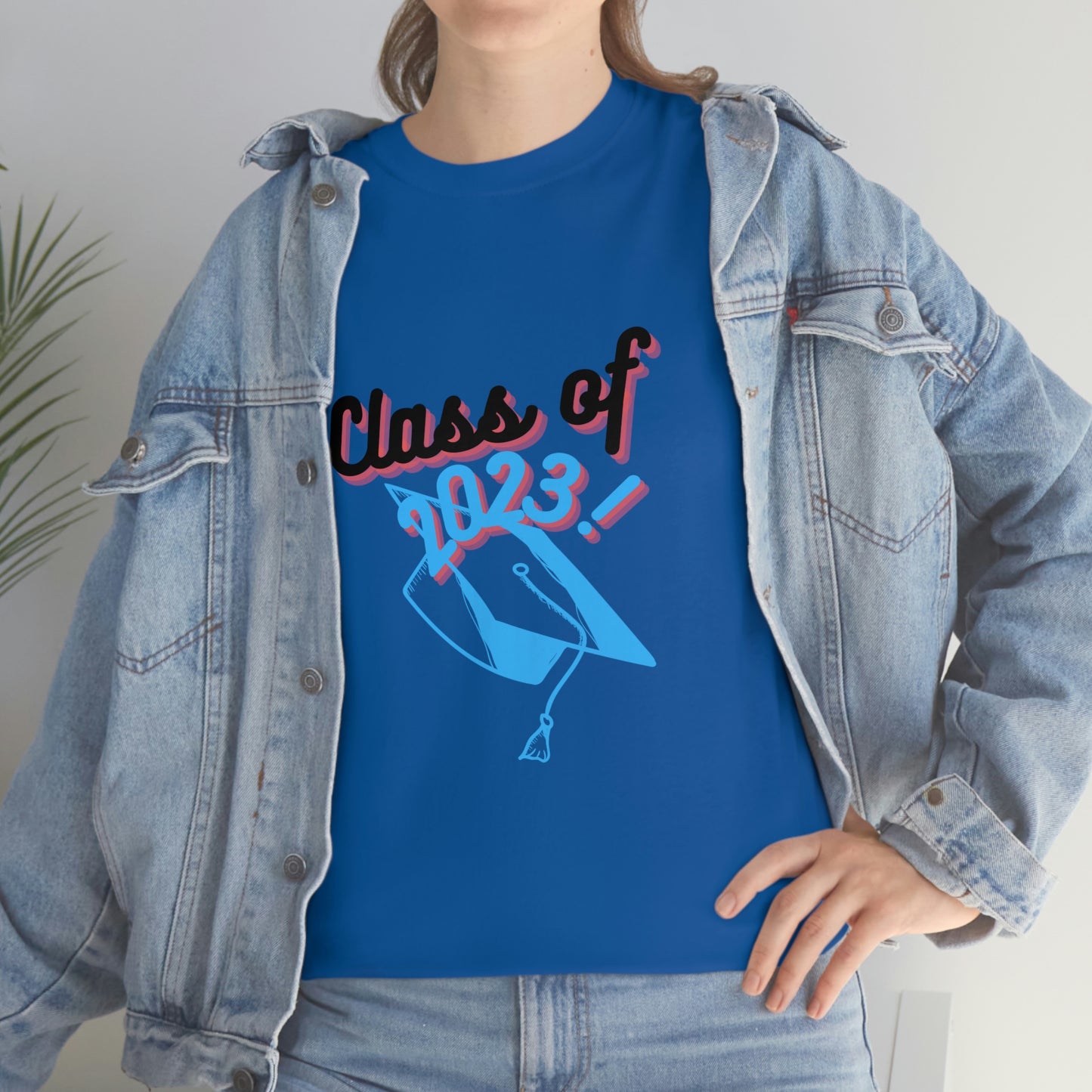 "Class of 2023 Graduation Cap": 2023 Graduate:  Unisex Heavy Cotton Tee