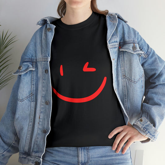 "WINKY FACE" Unisex Heavy Cotton Tee