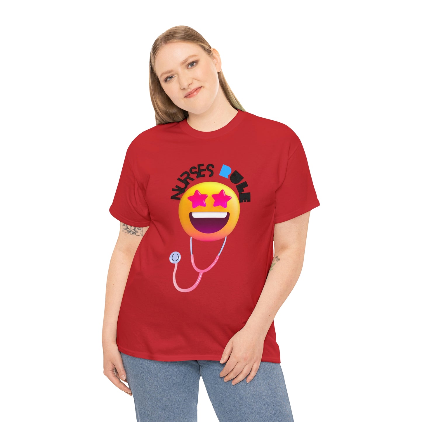 "Nurses Rule" - Unisex Heavy Cotton Tee