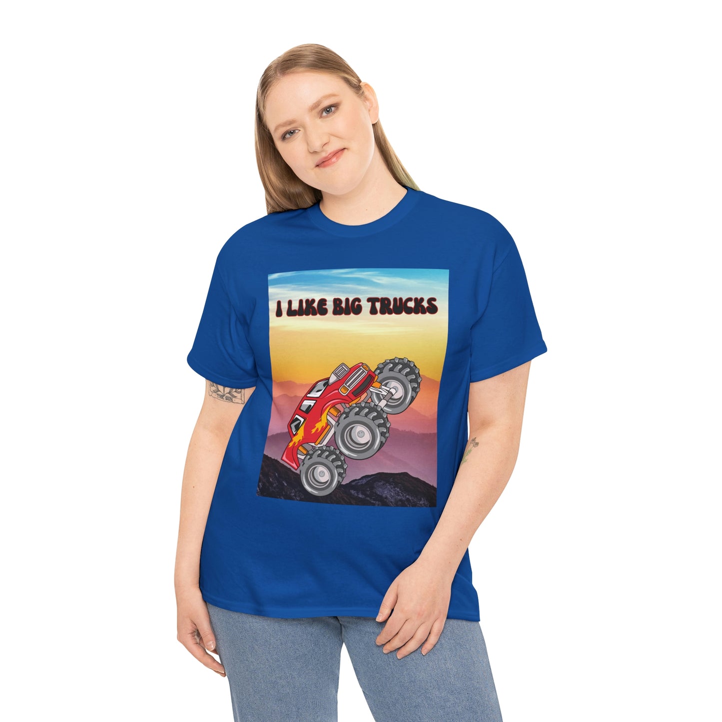 "I LIKE BIG TRUCKS" Unisex Heavy Cotton Tee